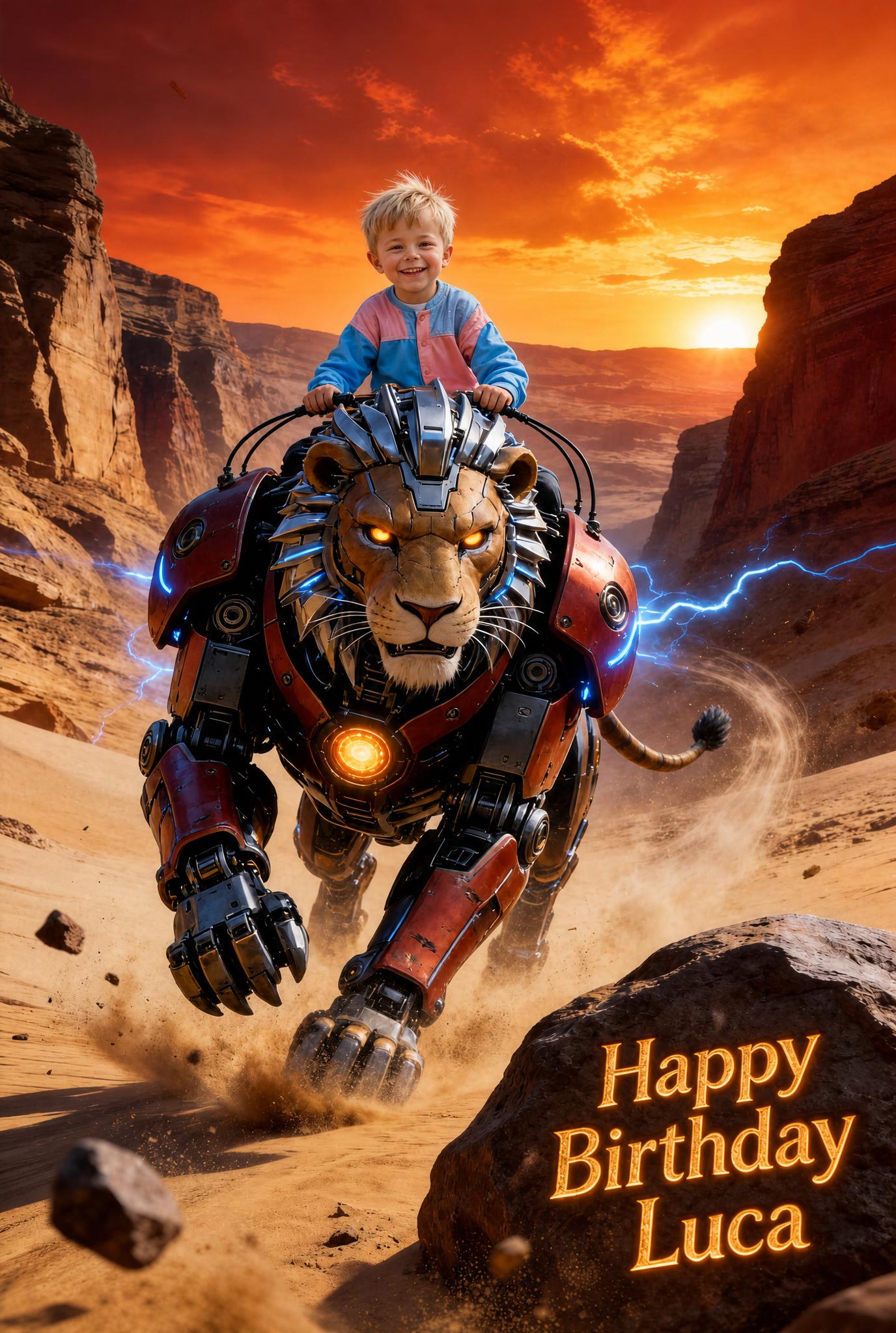 🦁 Desert Lion War Mech