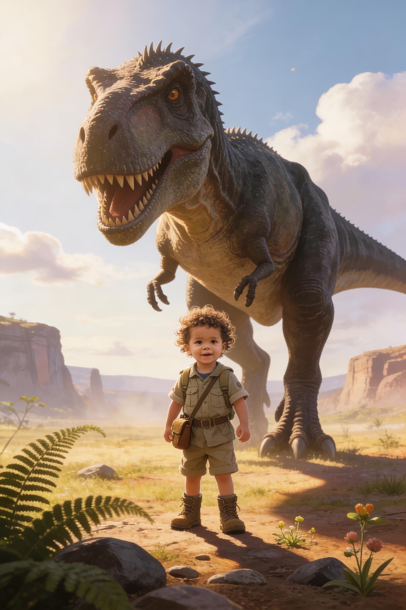 👀 Looking up at giant dino