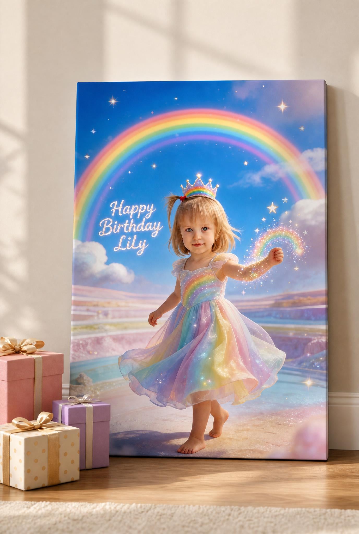 🌈 Rainbow Princess Girl