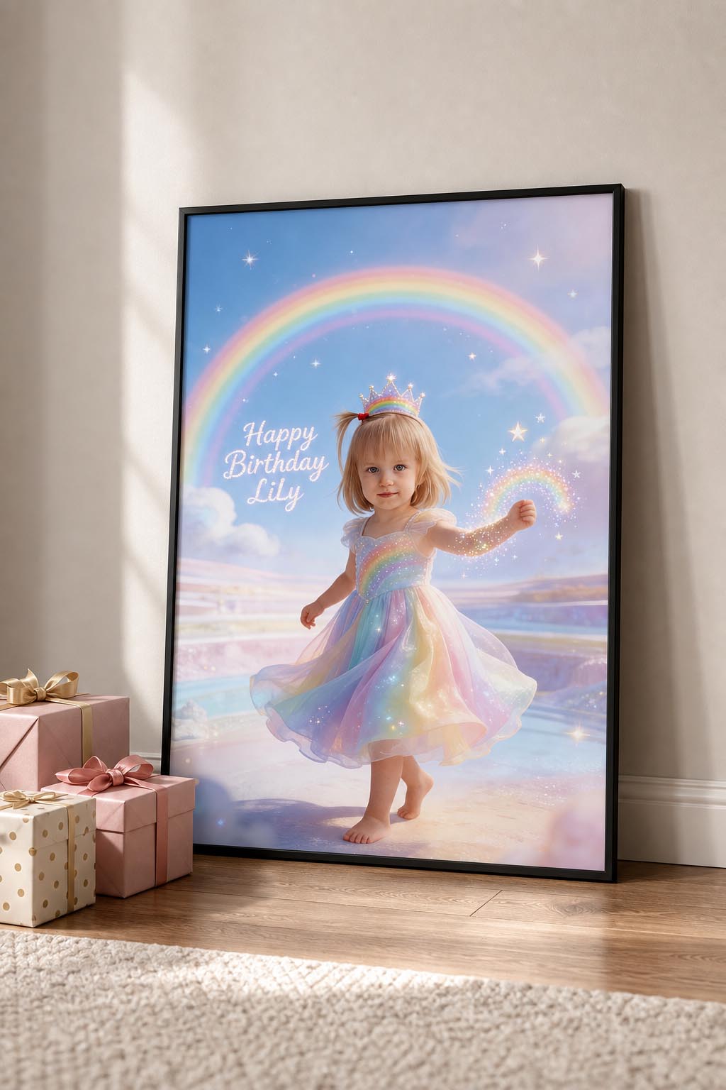 🌈 Rainbow Princess Girl