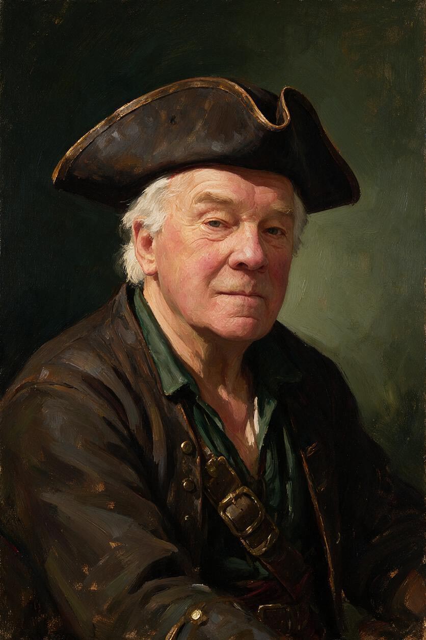 ⚓ Pirate Oil Portrait