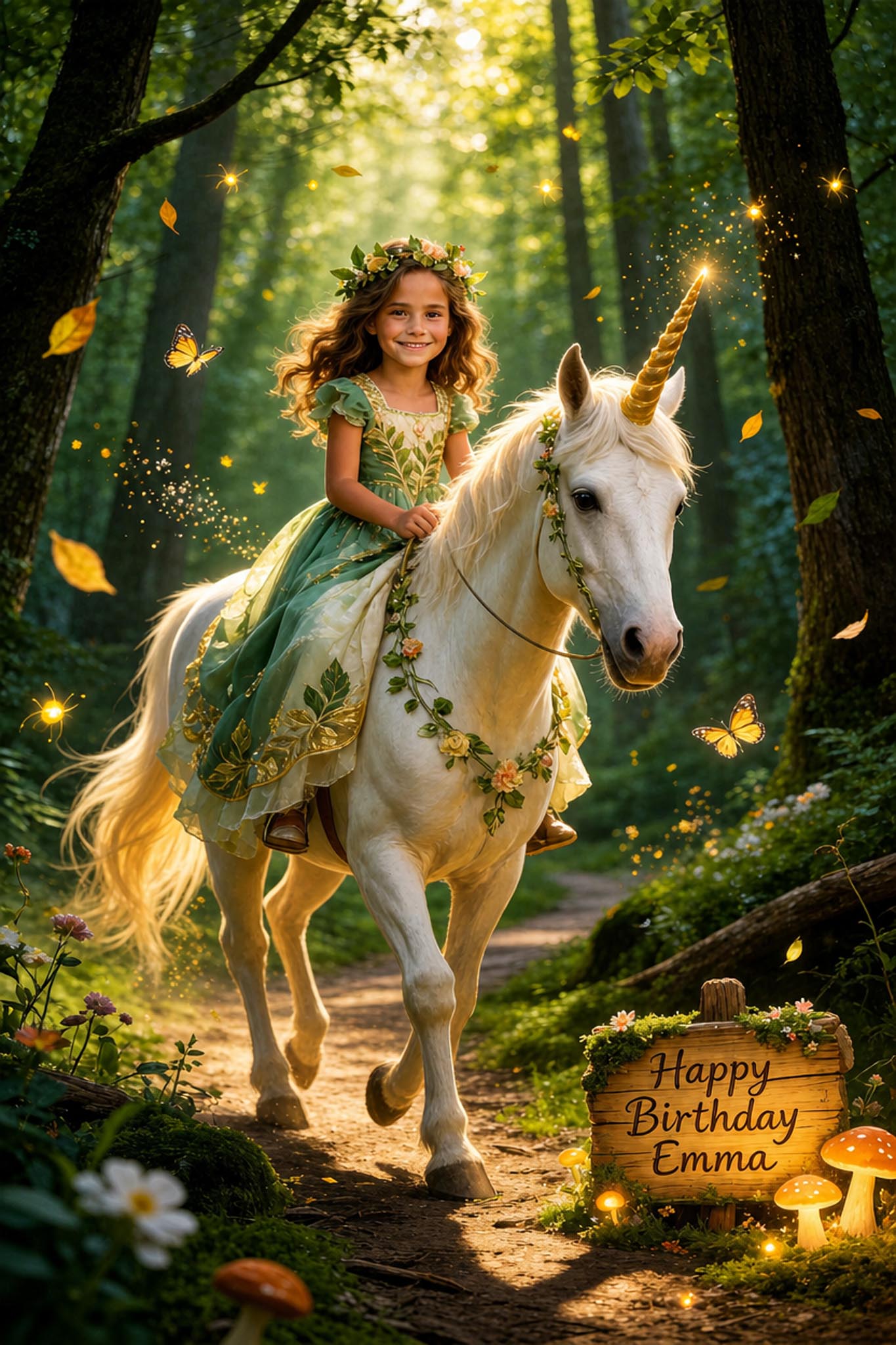 🌿 Enchanted Forest Unicorn
