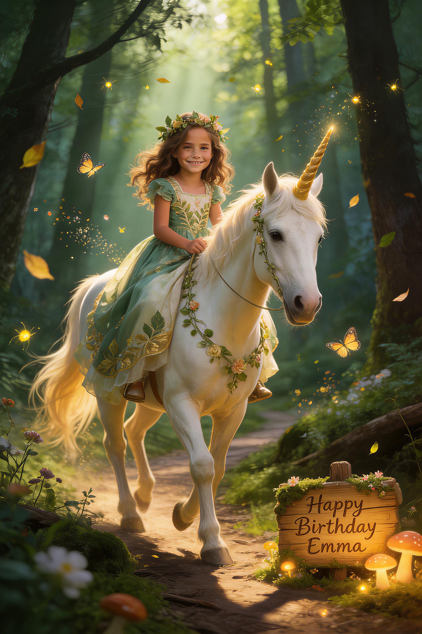 🌿 Enchanted Forest Unicorn