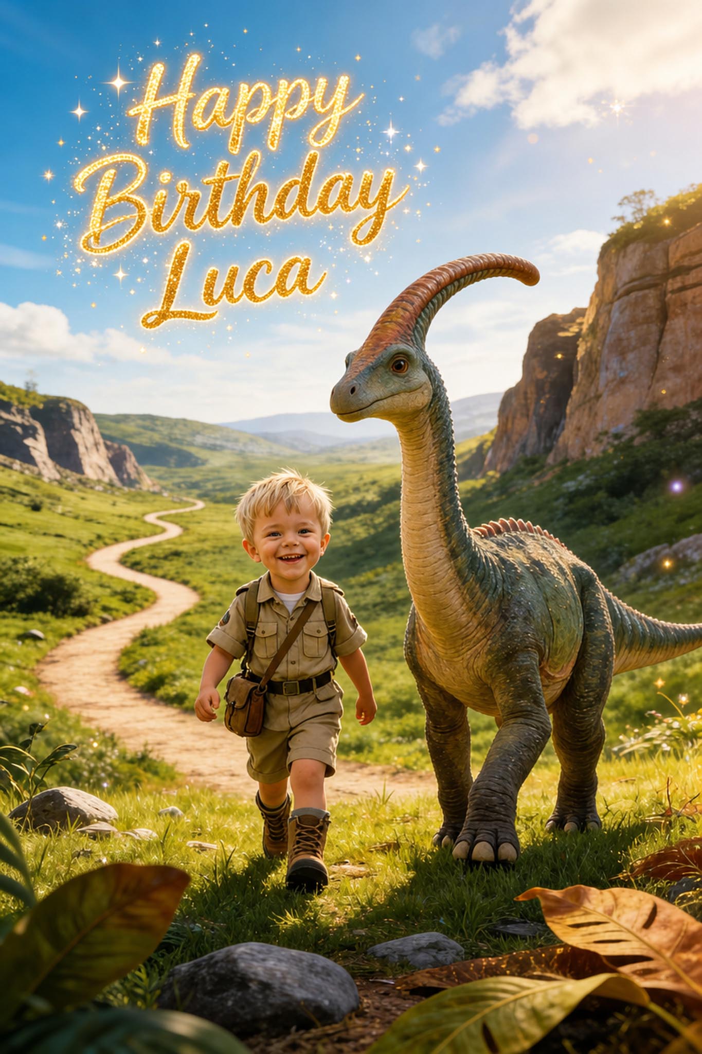 🦕 Walking with Parasaurolophus