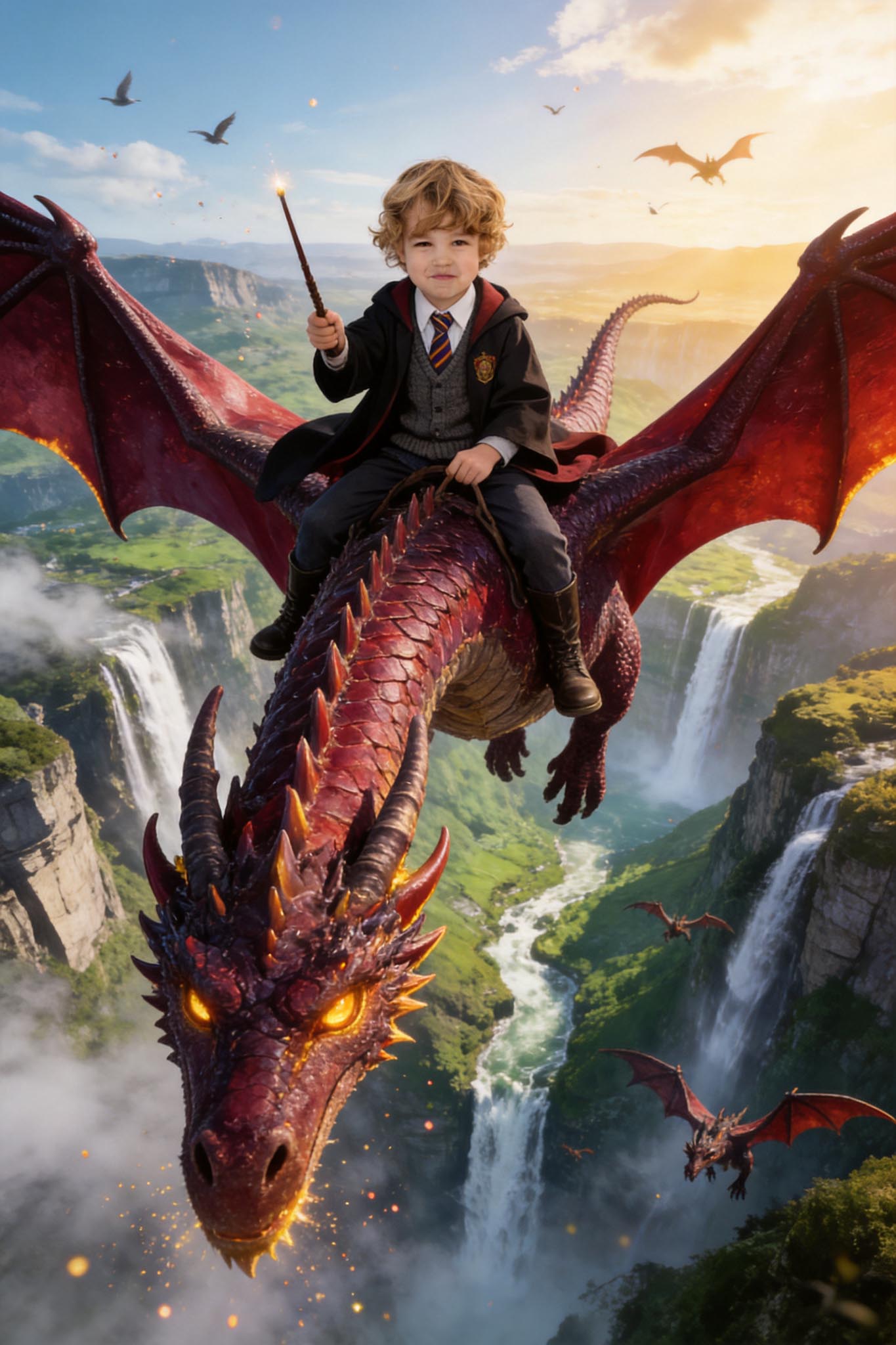 💧 Waterfall Dragon Flight
