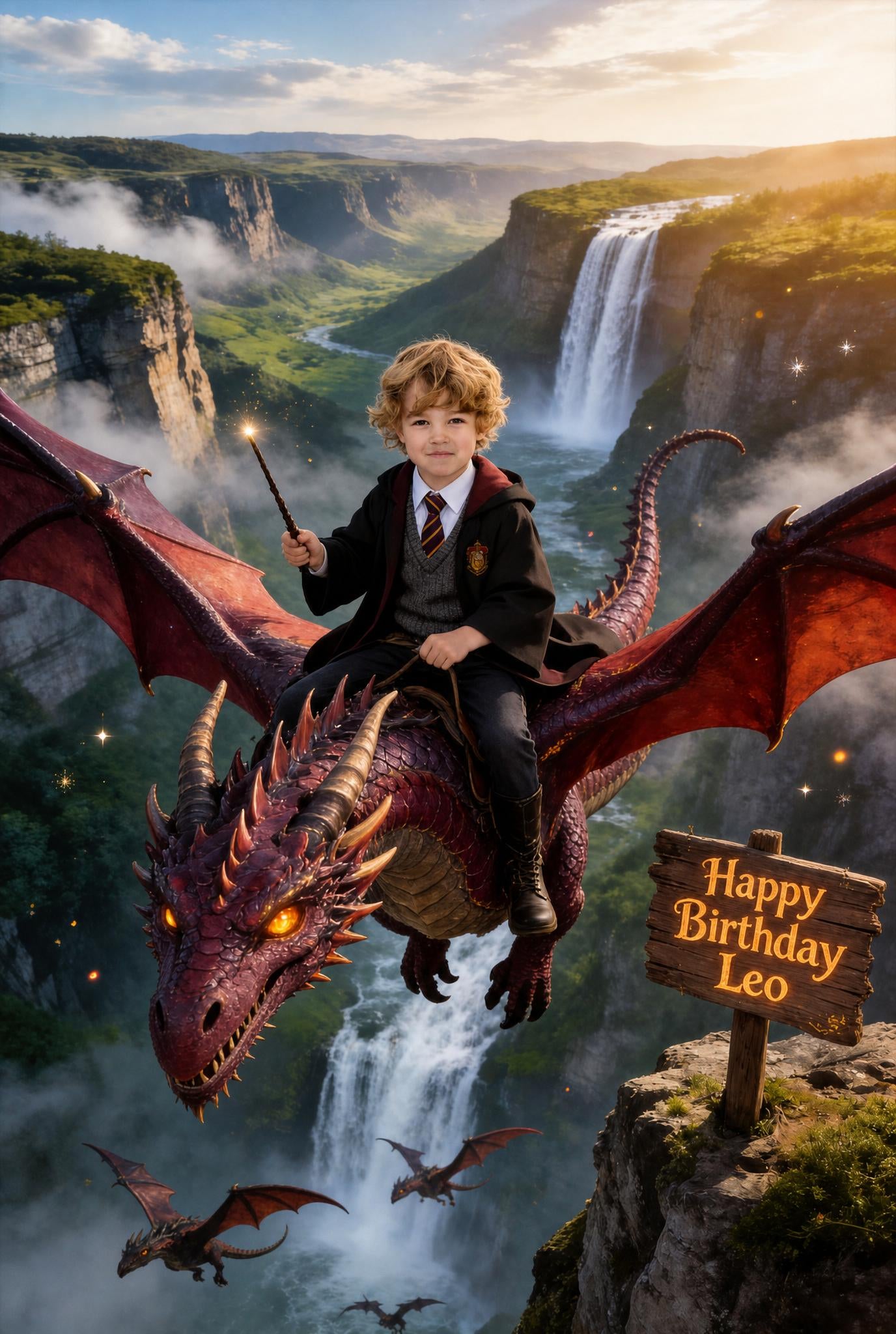 💧 Waterfall Dragon Flight