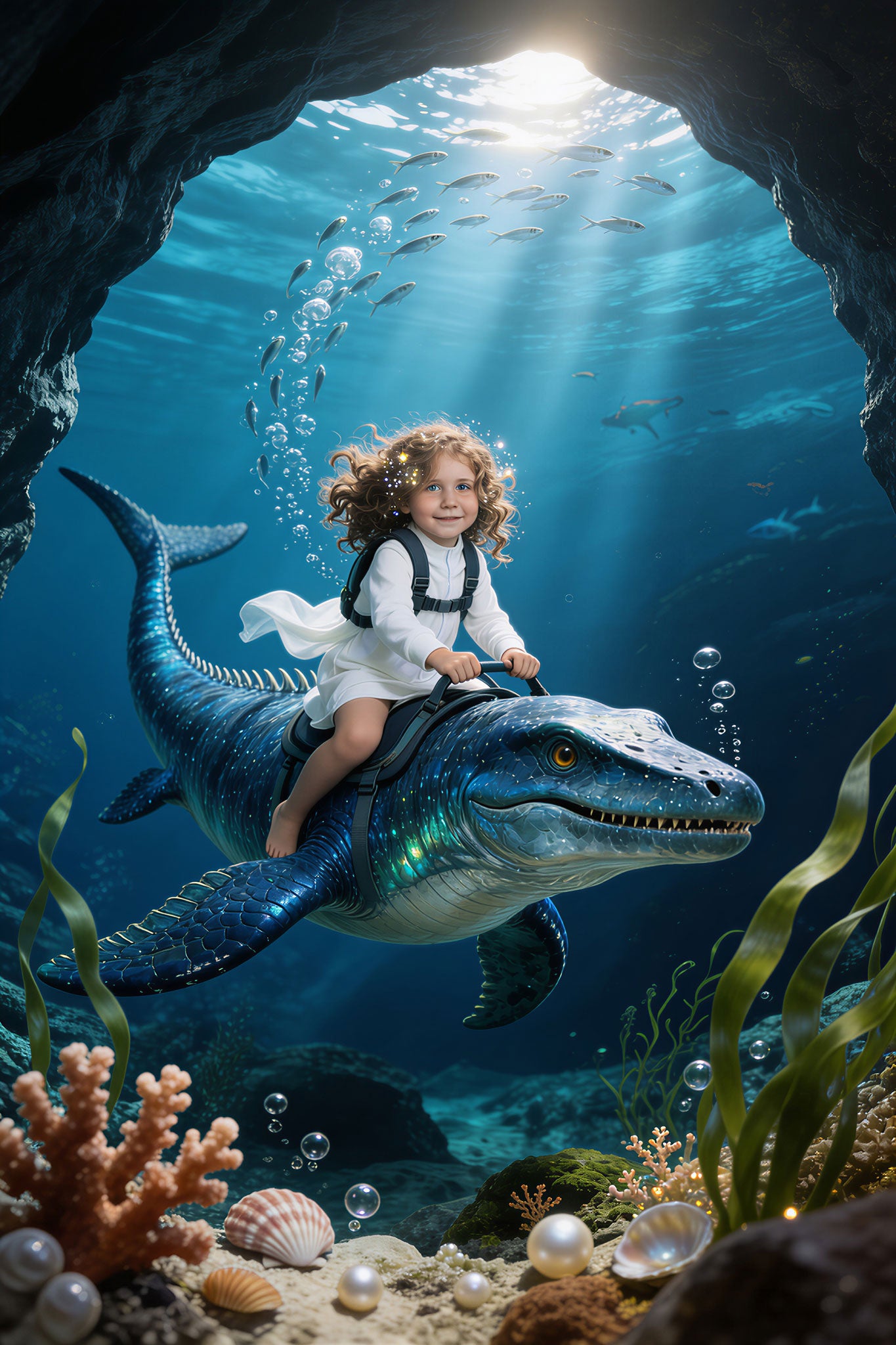 🌊 Underwater Mosasaurus Ride