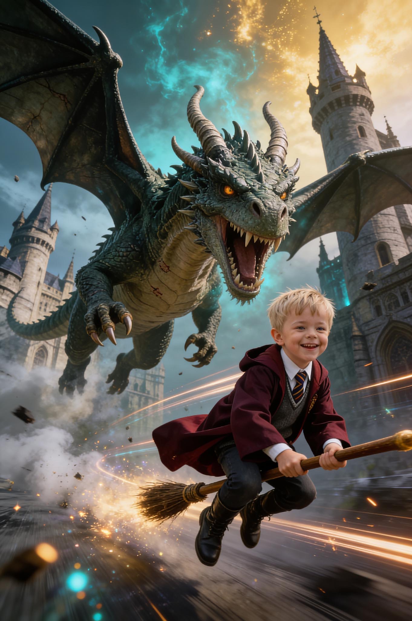 🧹 Dragon Chase Wizard