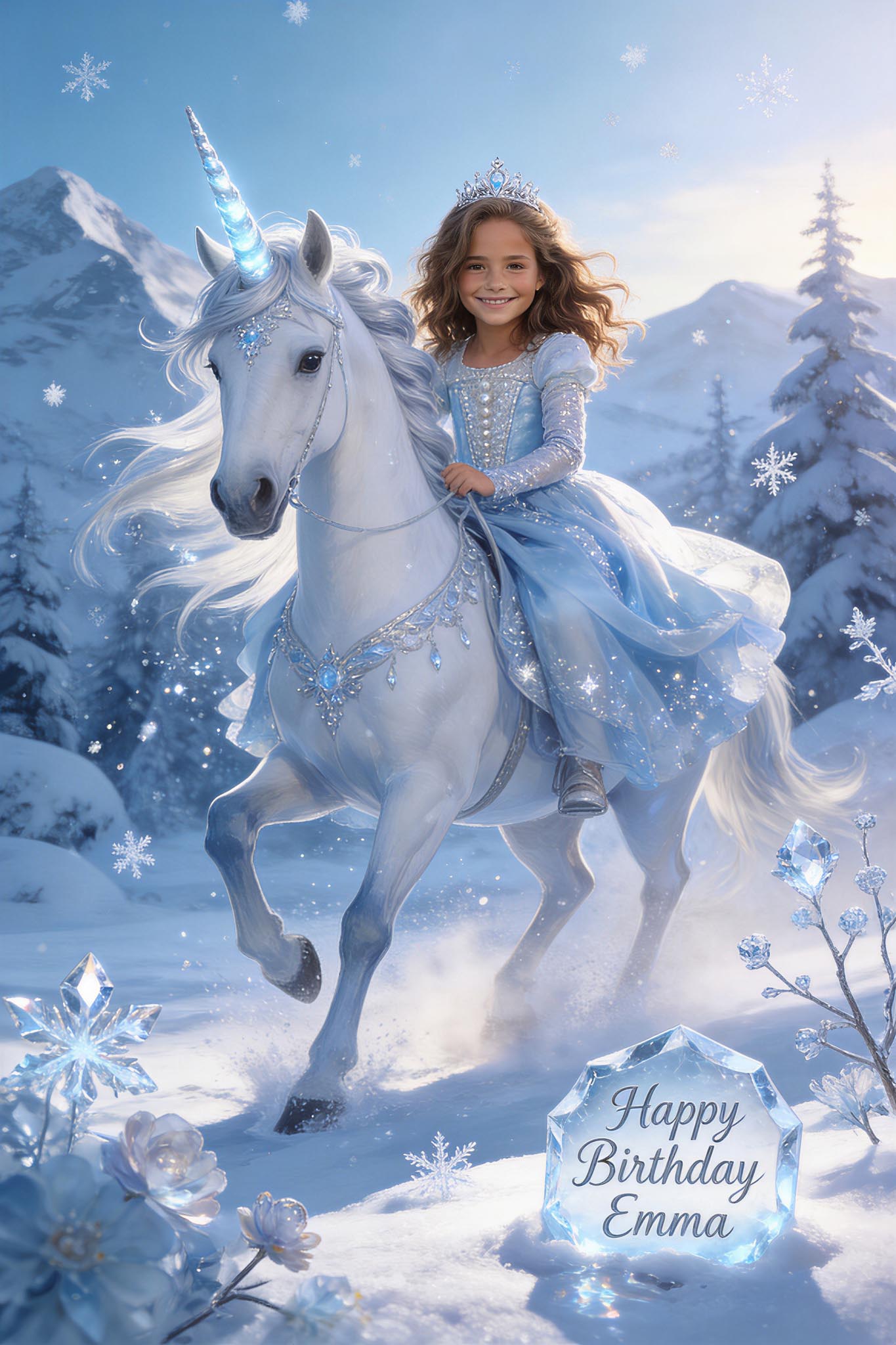 ❄️ Snow Crystal Unicorn
