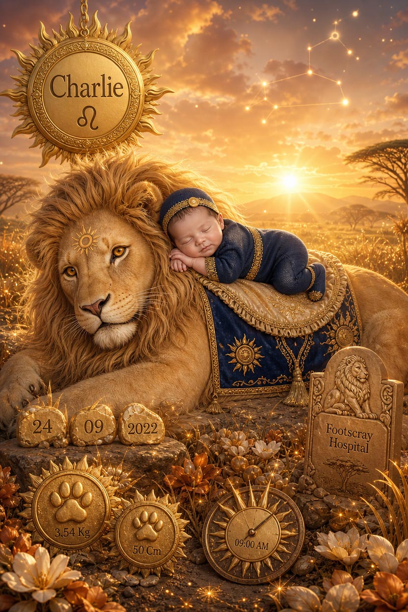 ♌ Leo 23/7 – 22/8 – Celestial Lion Guardian