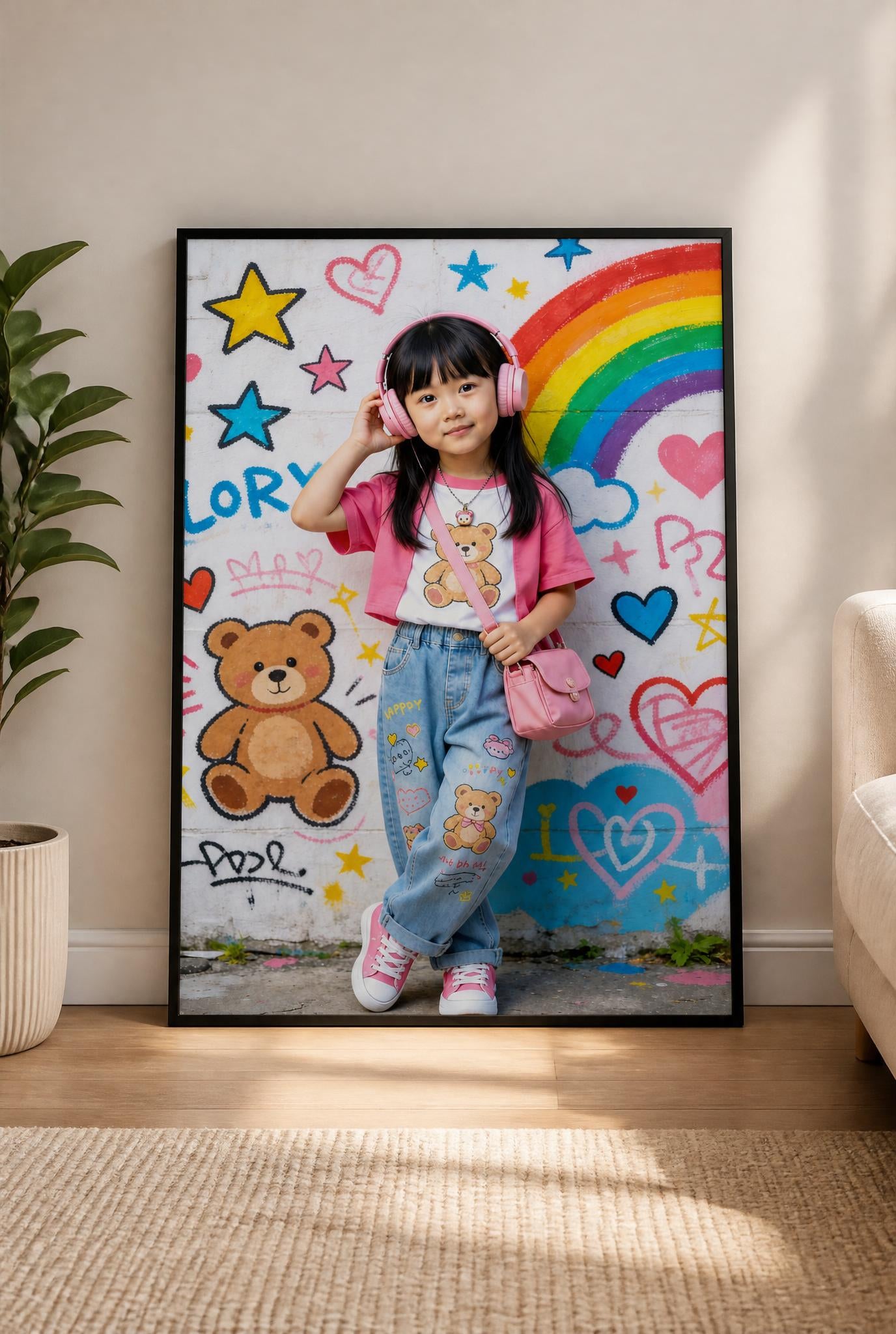 🌈 Rainbow Hiphop Girl