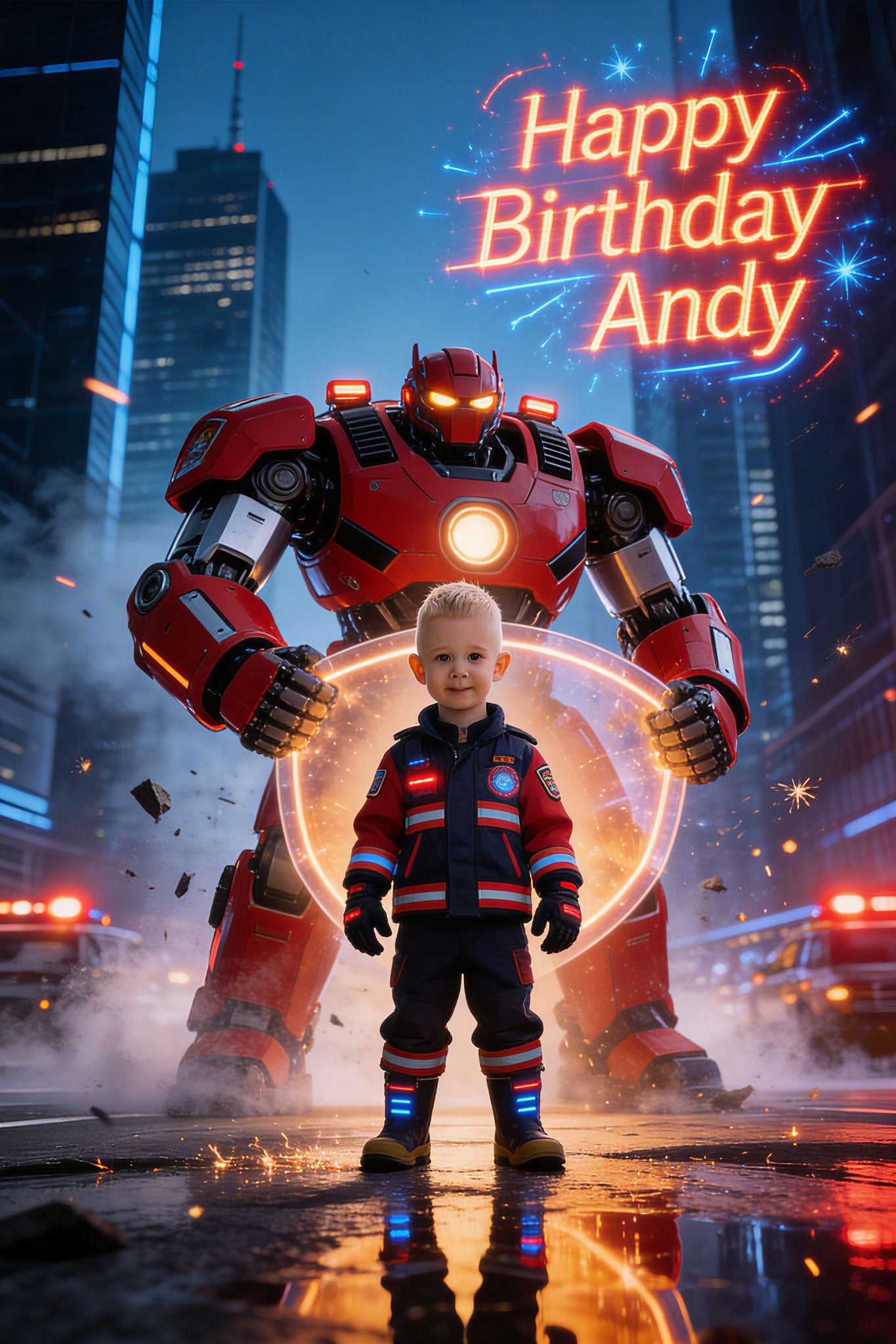 🚒 Futuristic City Fire Rescue
