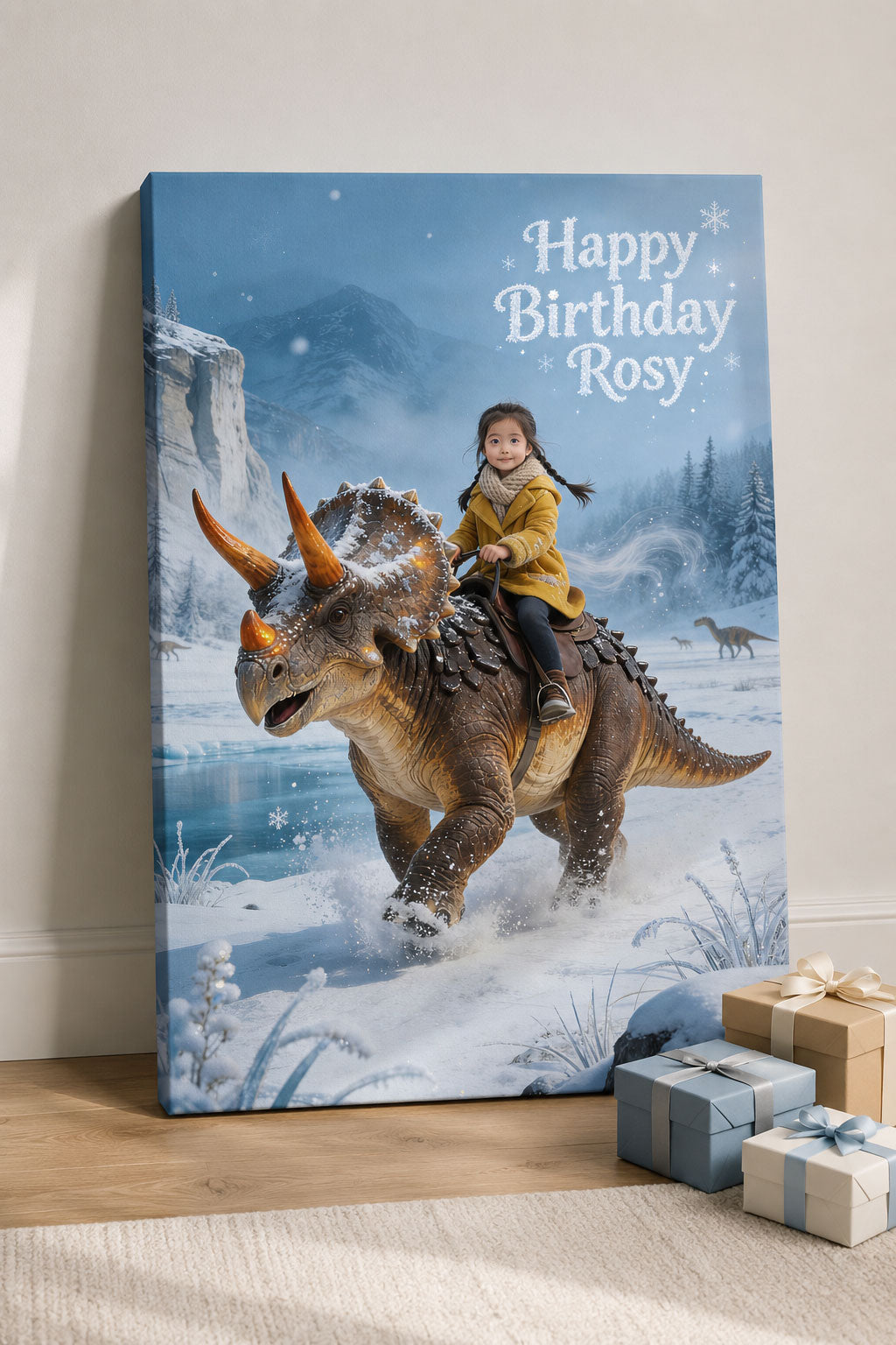 ❄️ Snowy Styracosaurus Ride
