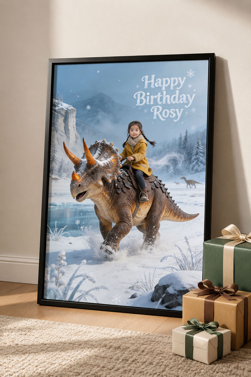 ❄️ Snowy Styracosaurus Ride