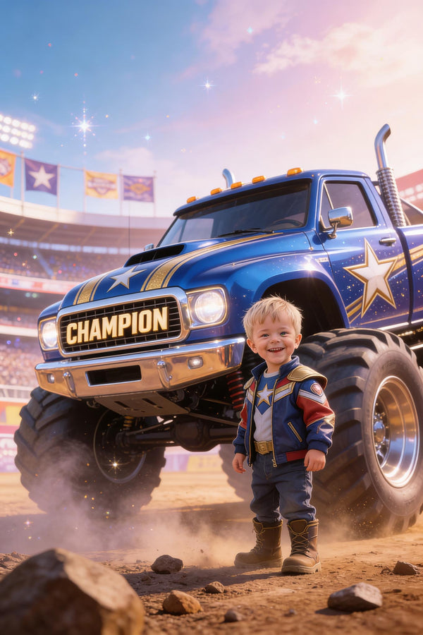 🏆 Champion truck with stars and stripes