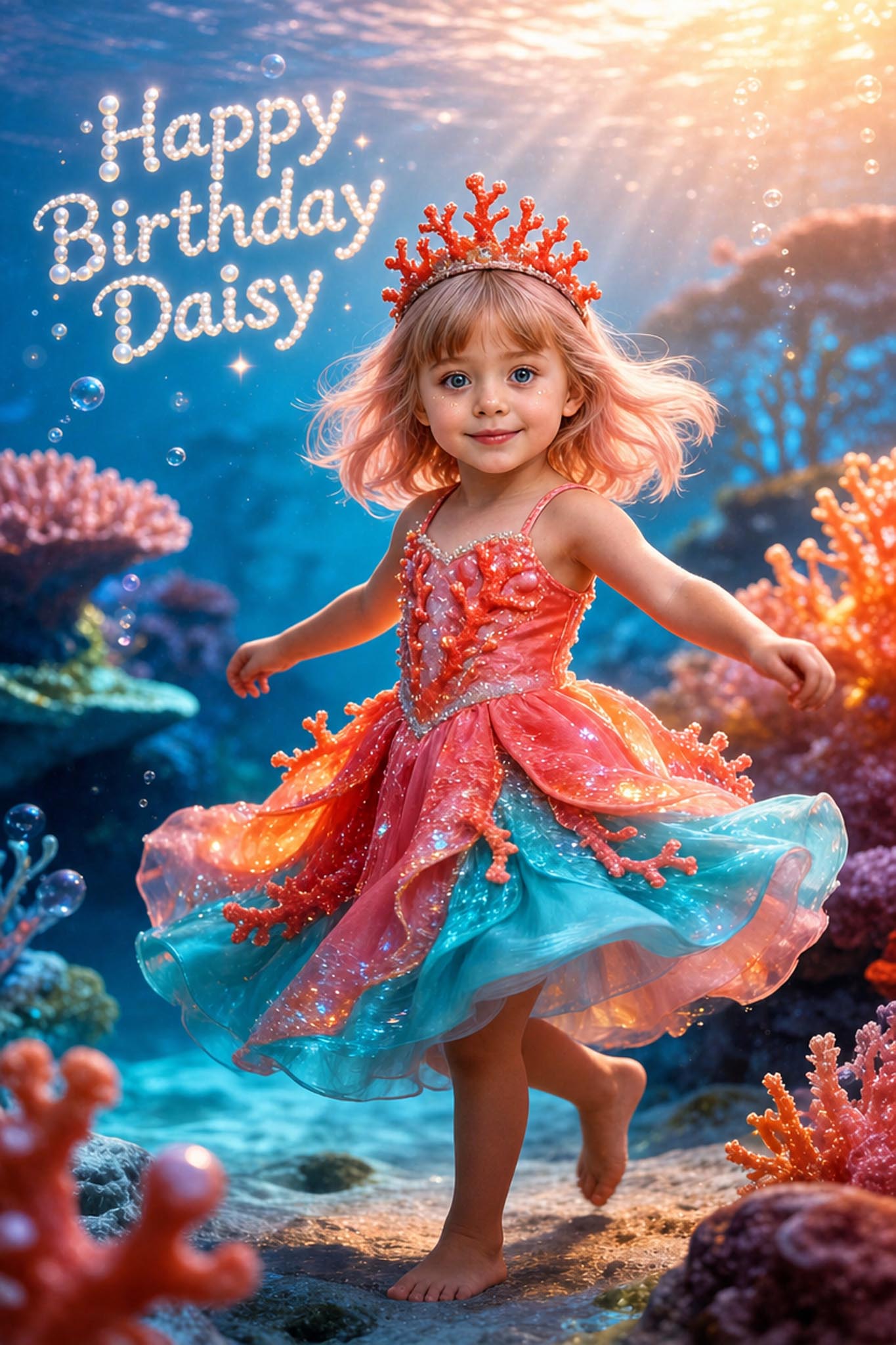 🪸 Coral Princess Girl