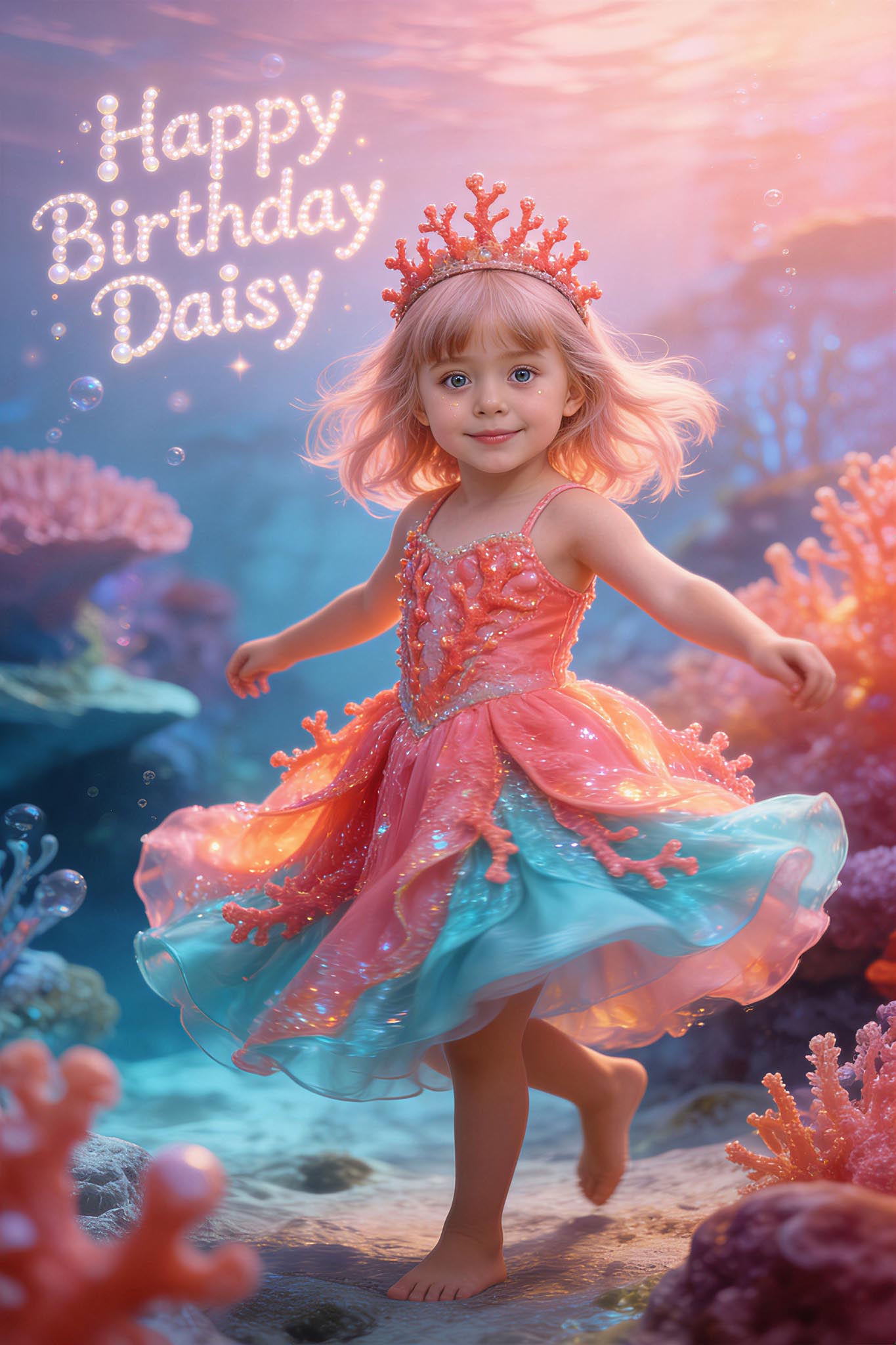 🪸 Coral Princess Girl