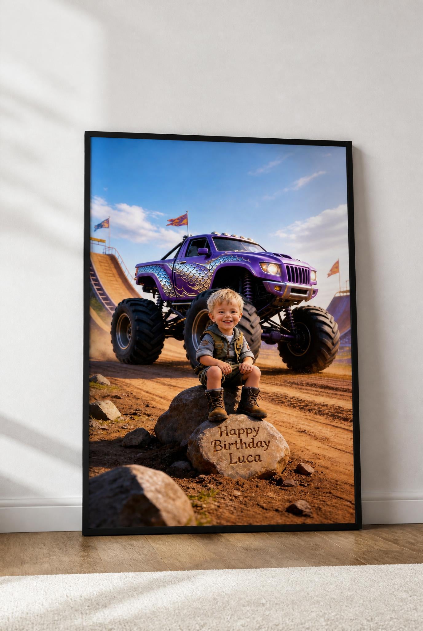 🟣 Purple fantasy monster truck
