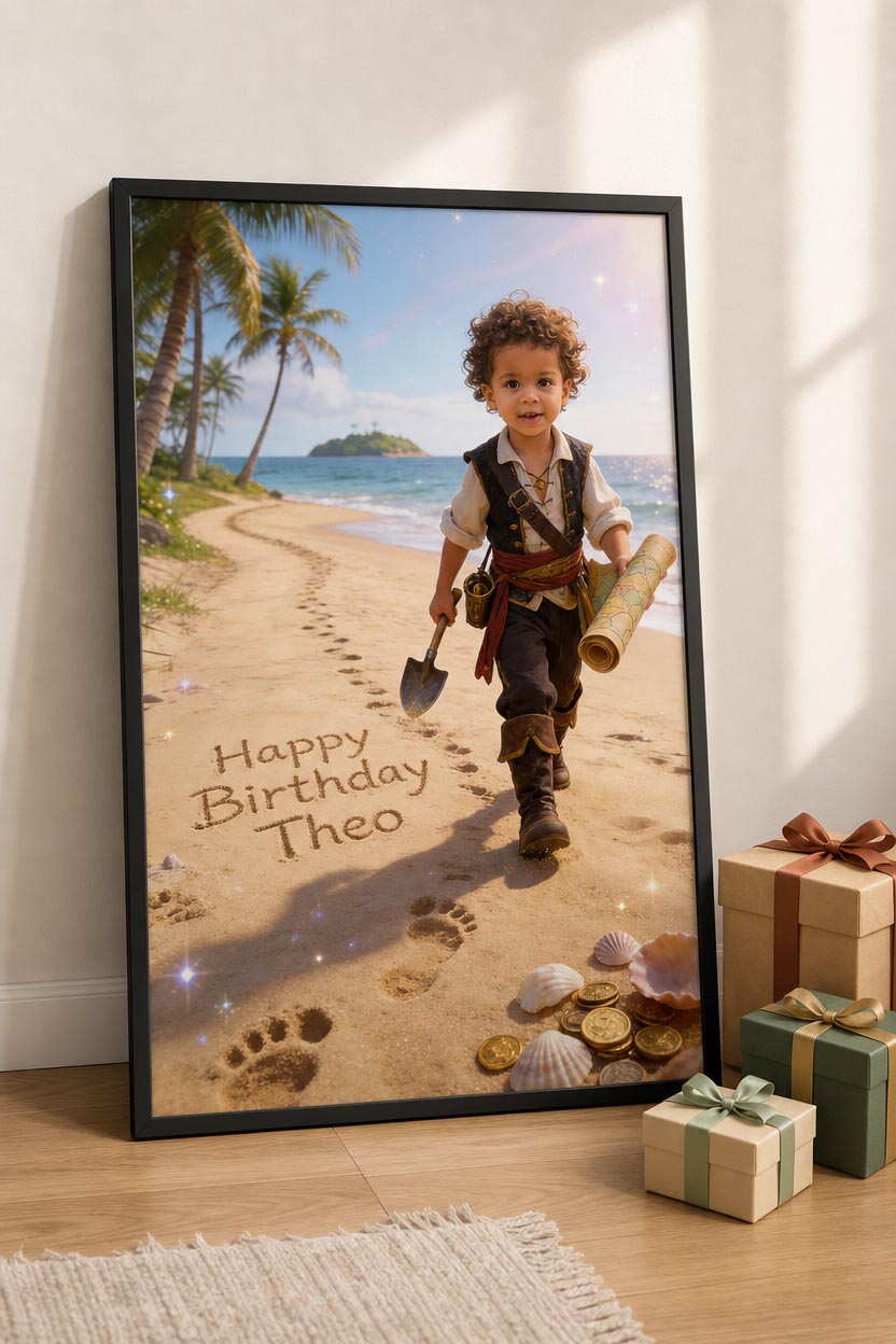🏖️ Walking on beach with treasure shovel