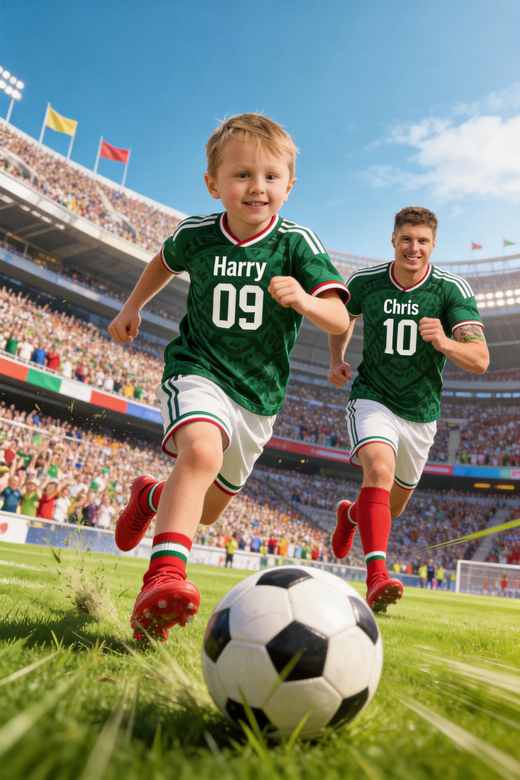 🇲🇽 Mexico Stadium Star Duo · Kid + Adult