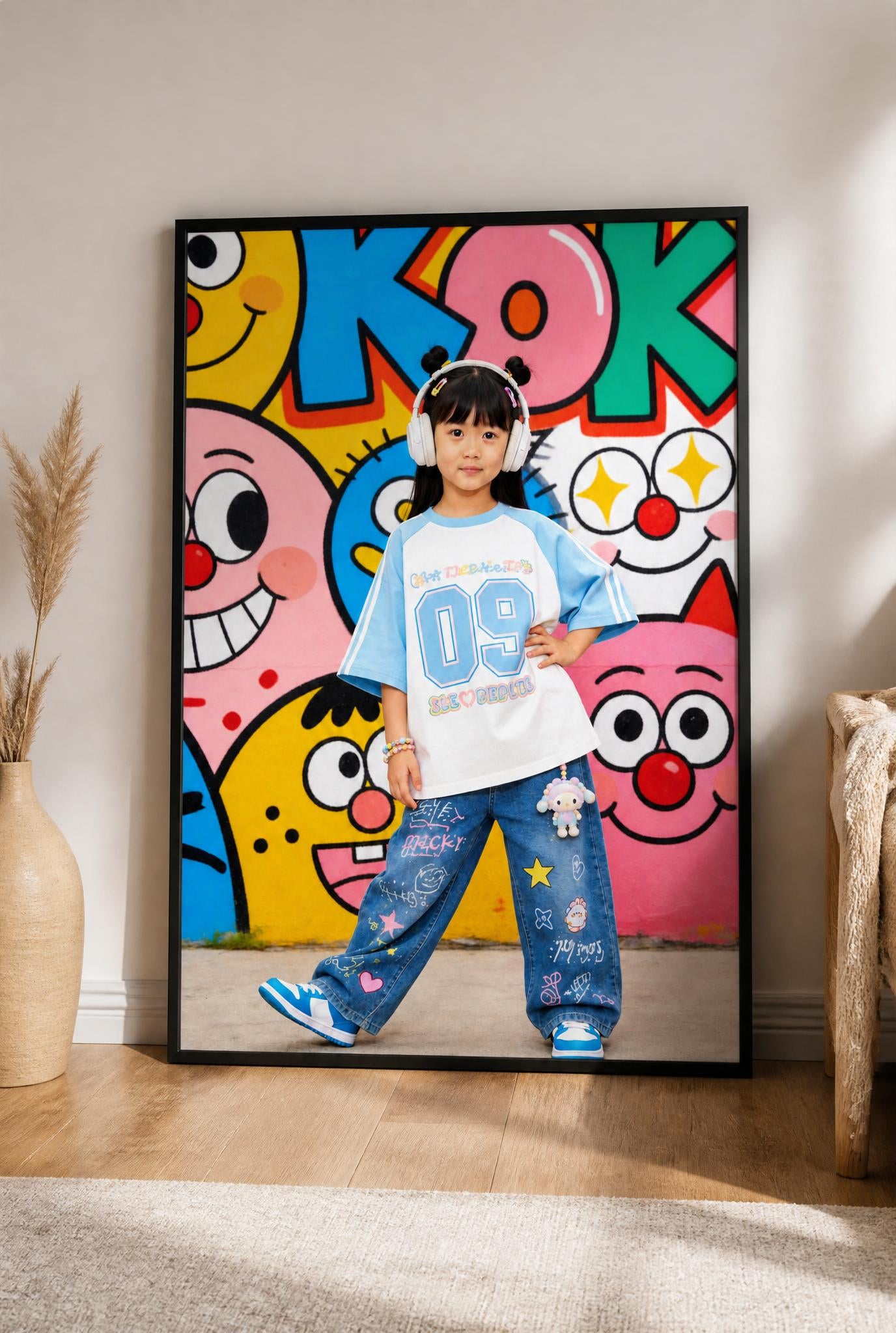 💙 Sky Blue Hiphop Girl