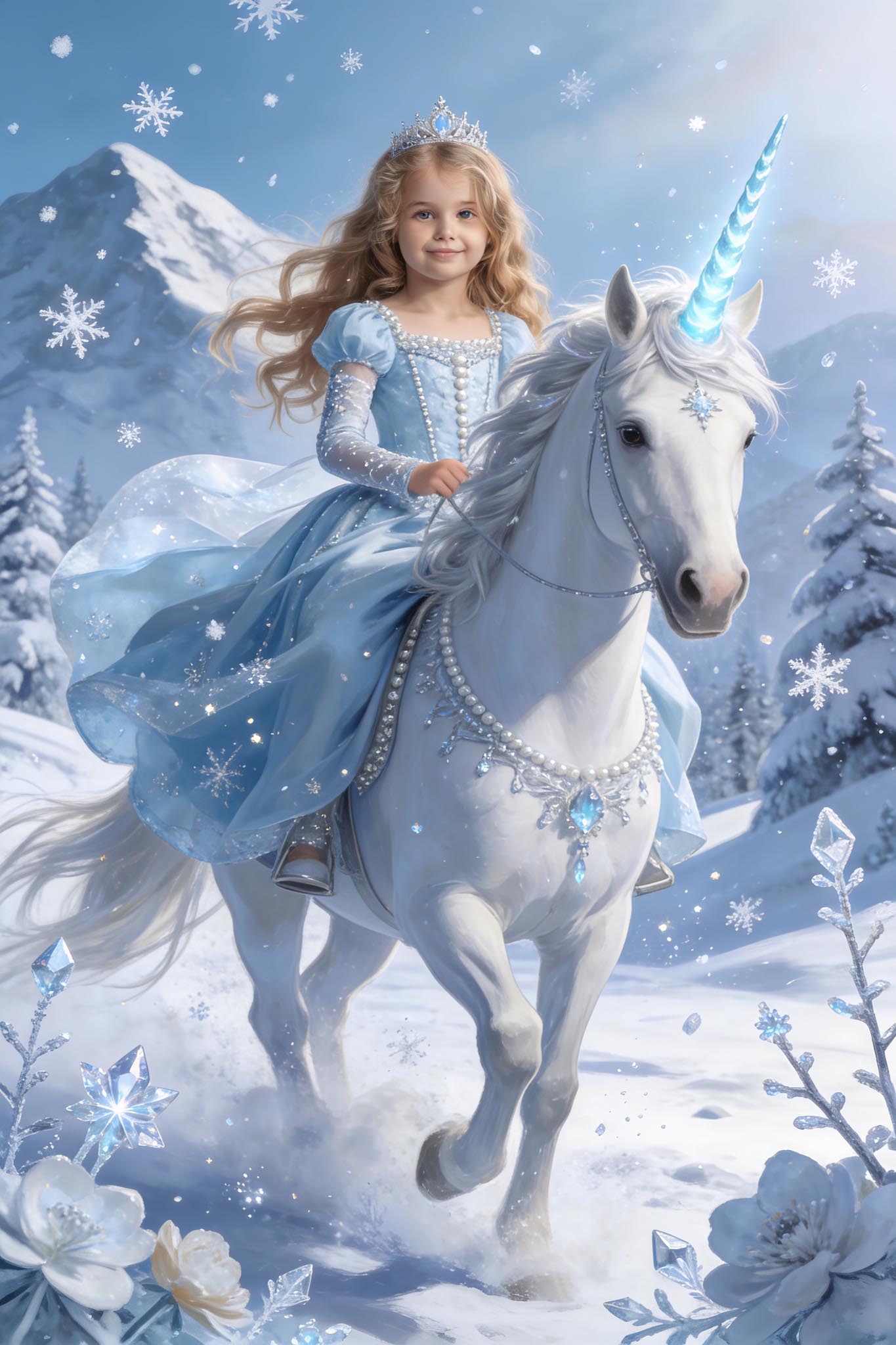 ❄️ Snow Crystal Unicorn