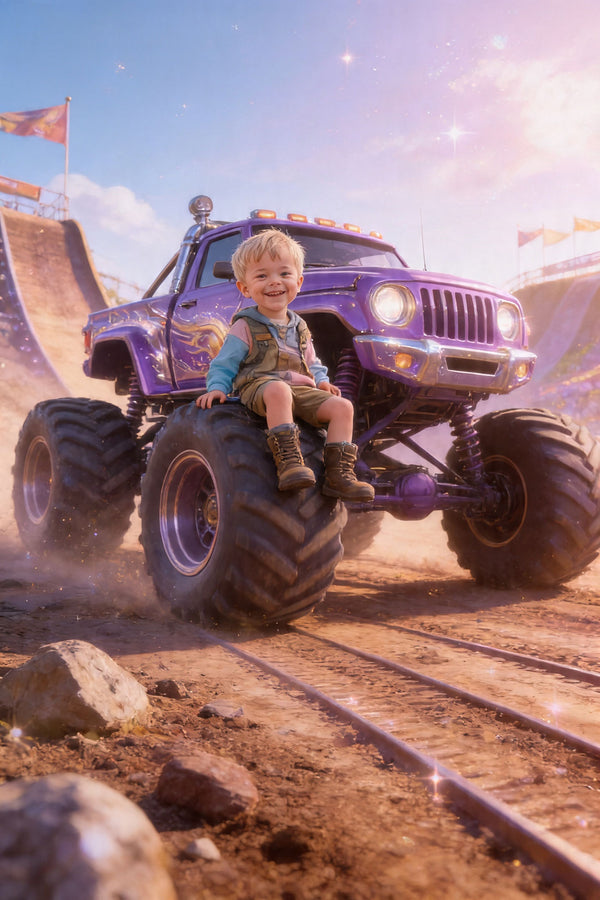 🟣 Purple fantasy monster truck