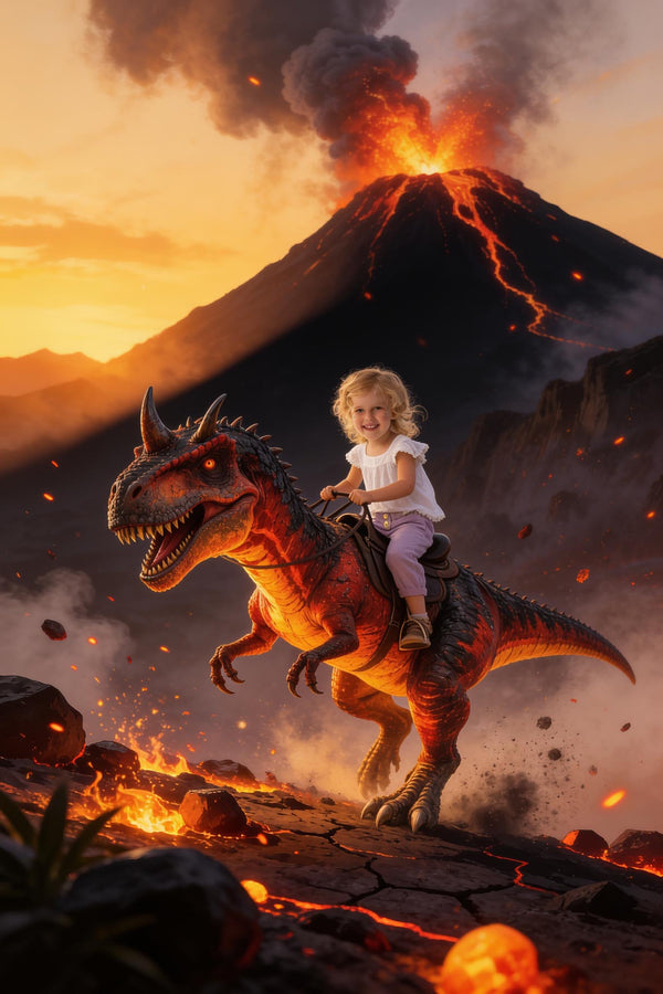 🌋 Low-Angle Volcano Carnotaurus Ride