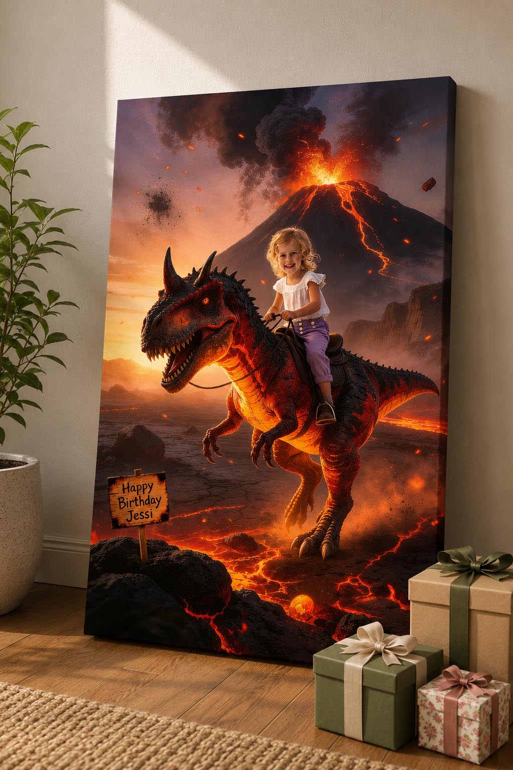 🌋 Low-Angle Volcano Carnotaurus Ride