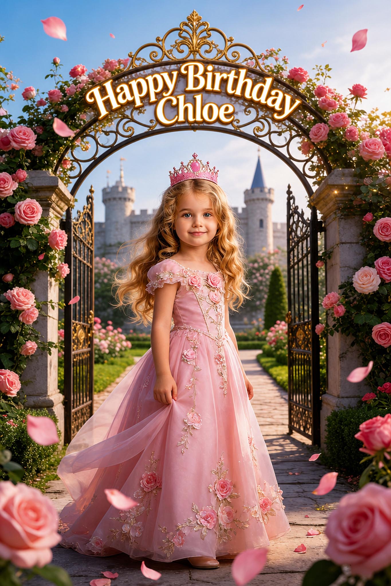 🌹 Rose Princess Girl