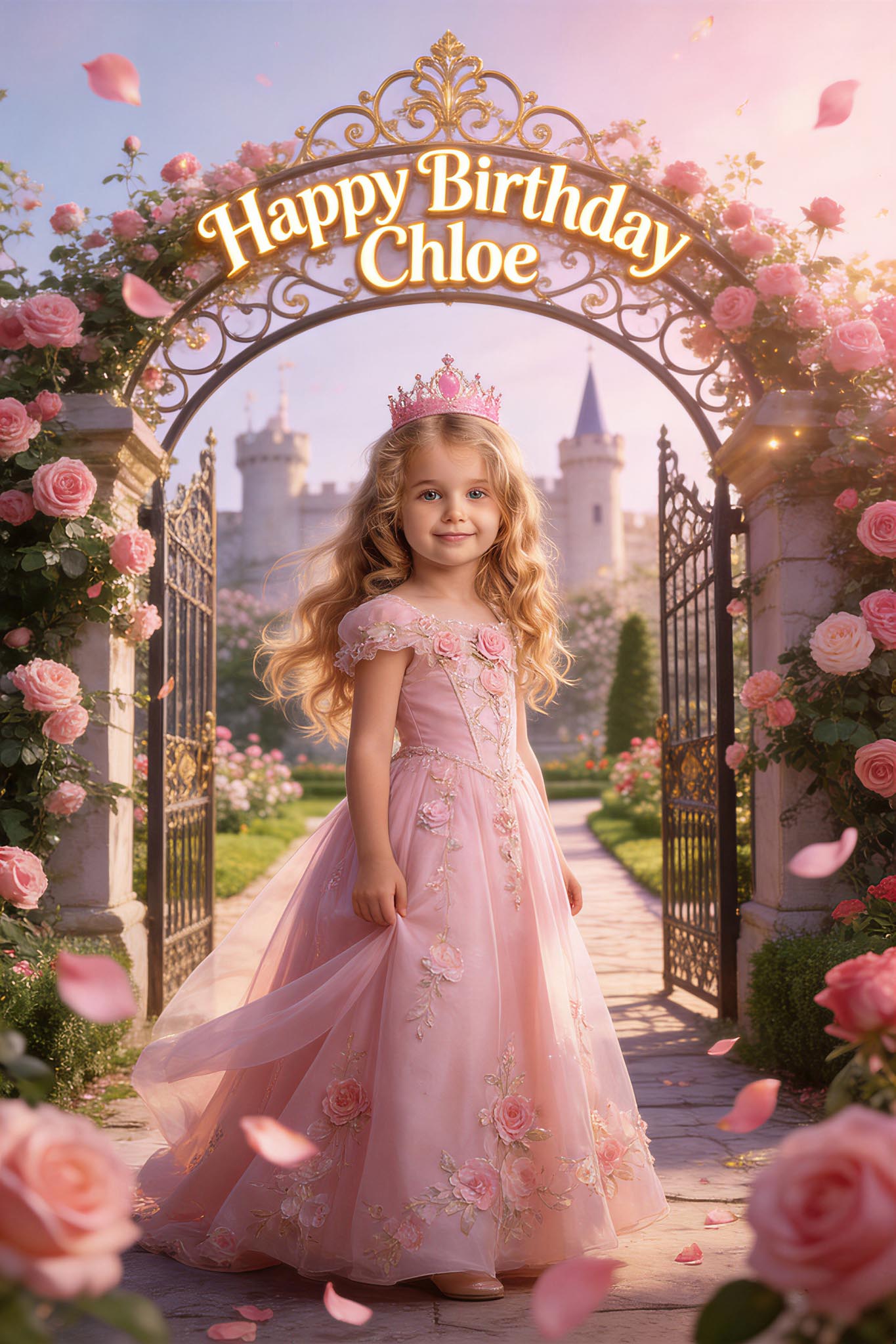 🌹 Rose Princess Girl