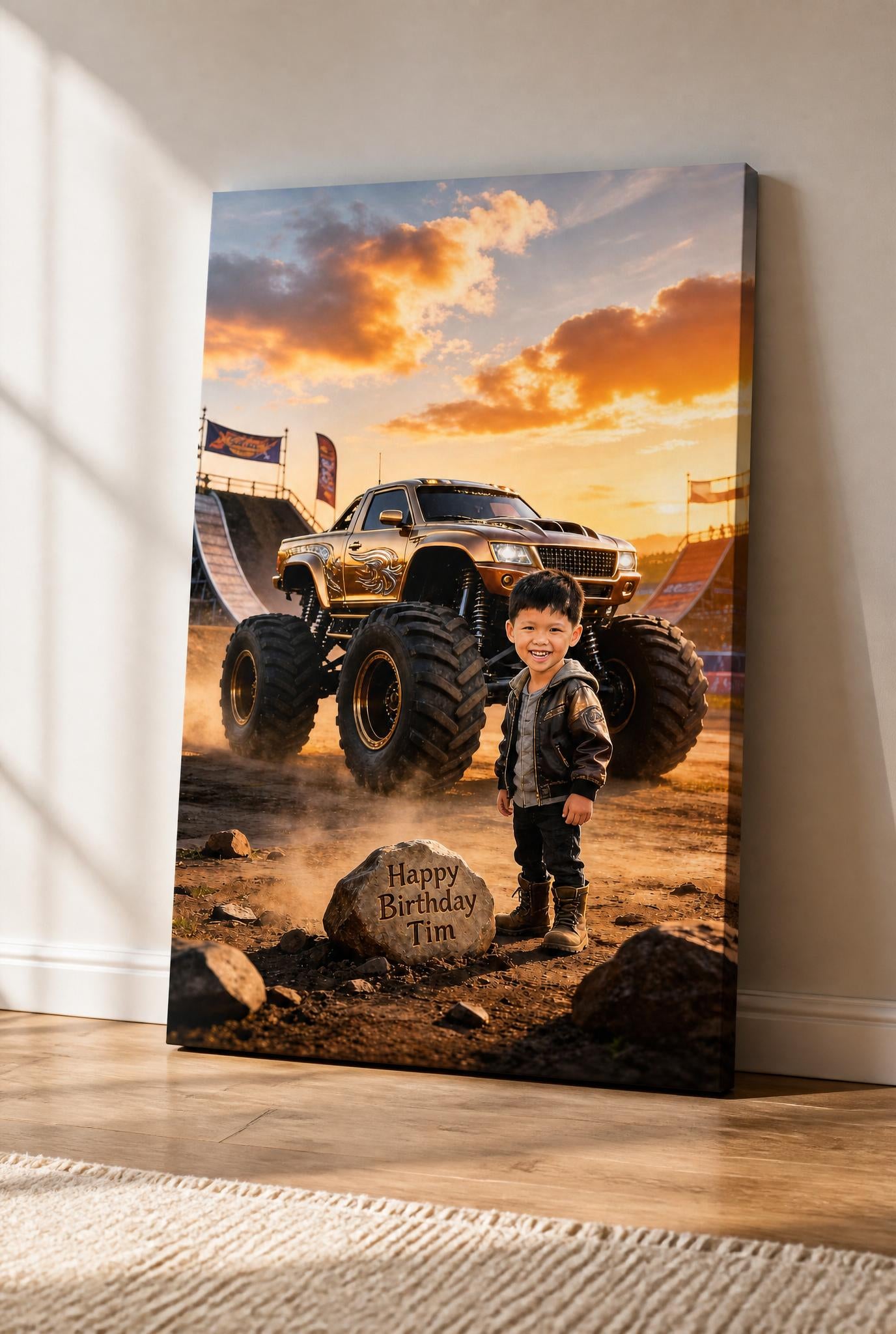 🌅 Sunset gold premium truck