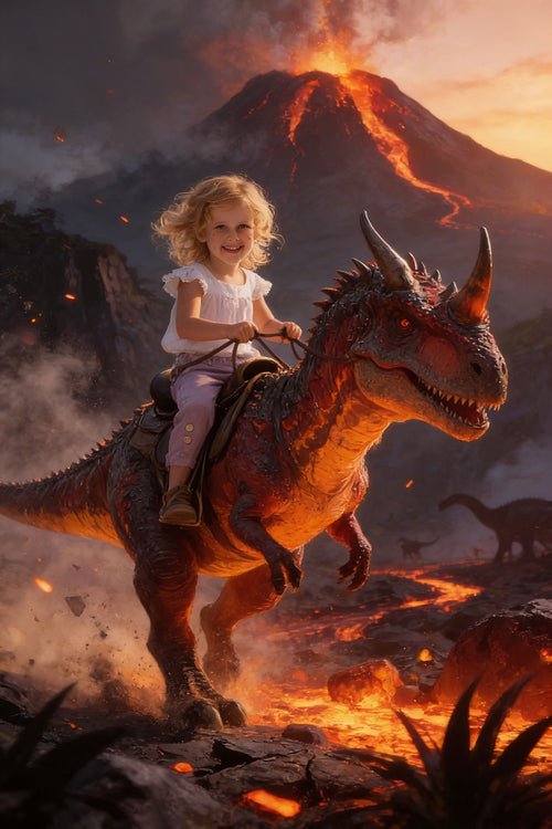 🌋 Low-Angle Volcano Carnotaurus Ride