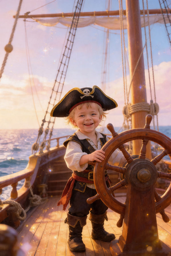 ⚓ Standing at the ship’s wheel