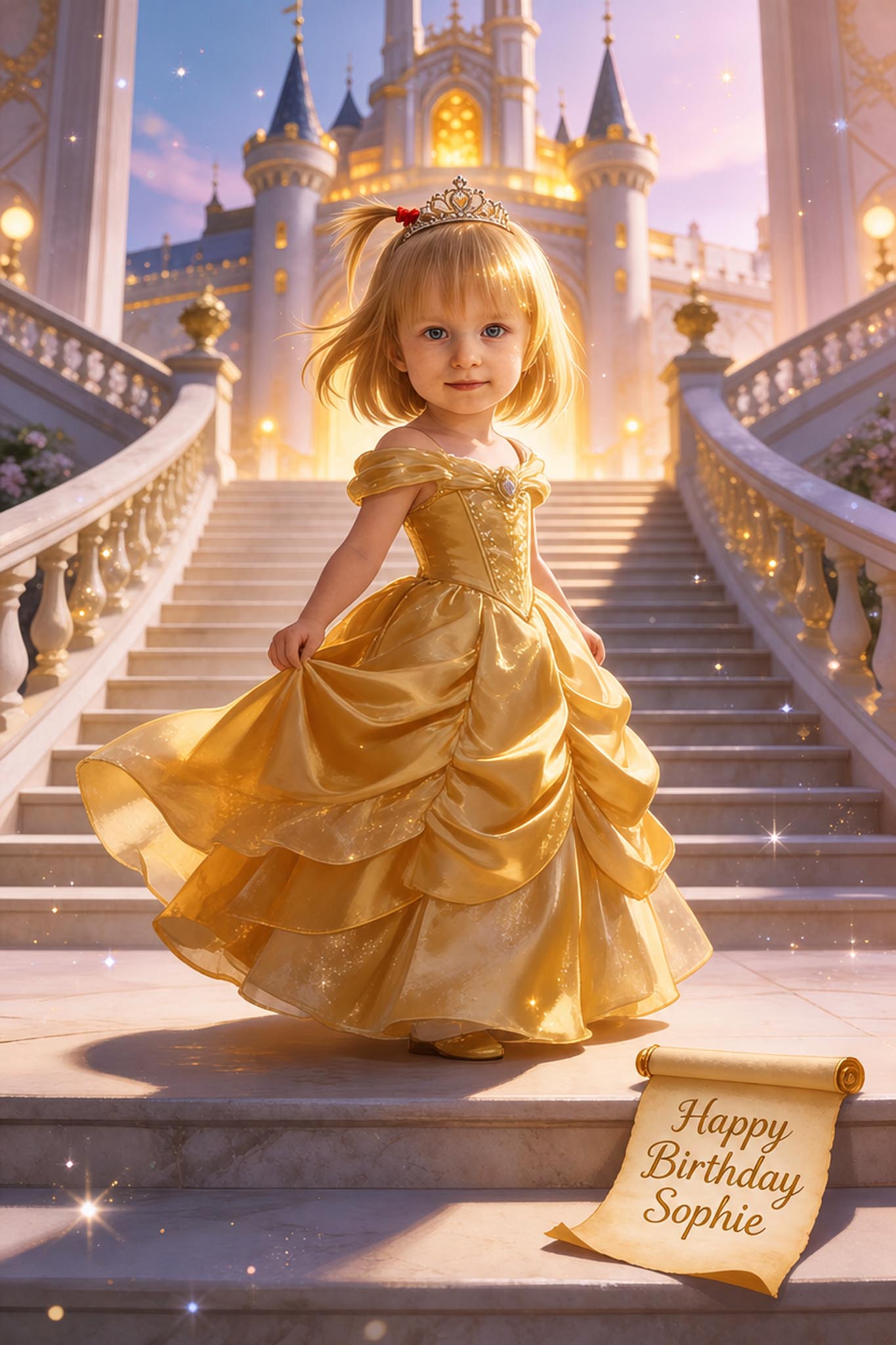 🏆 Golden Ball Princess Girl