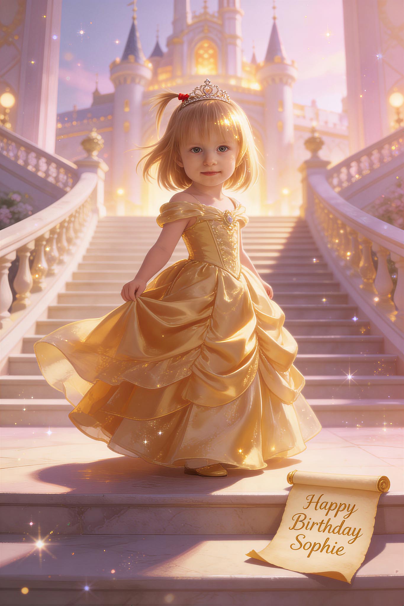 🏆 Golden Ball Princess Girl
