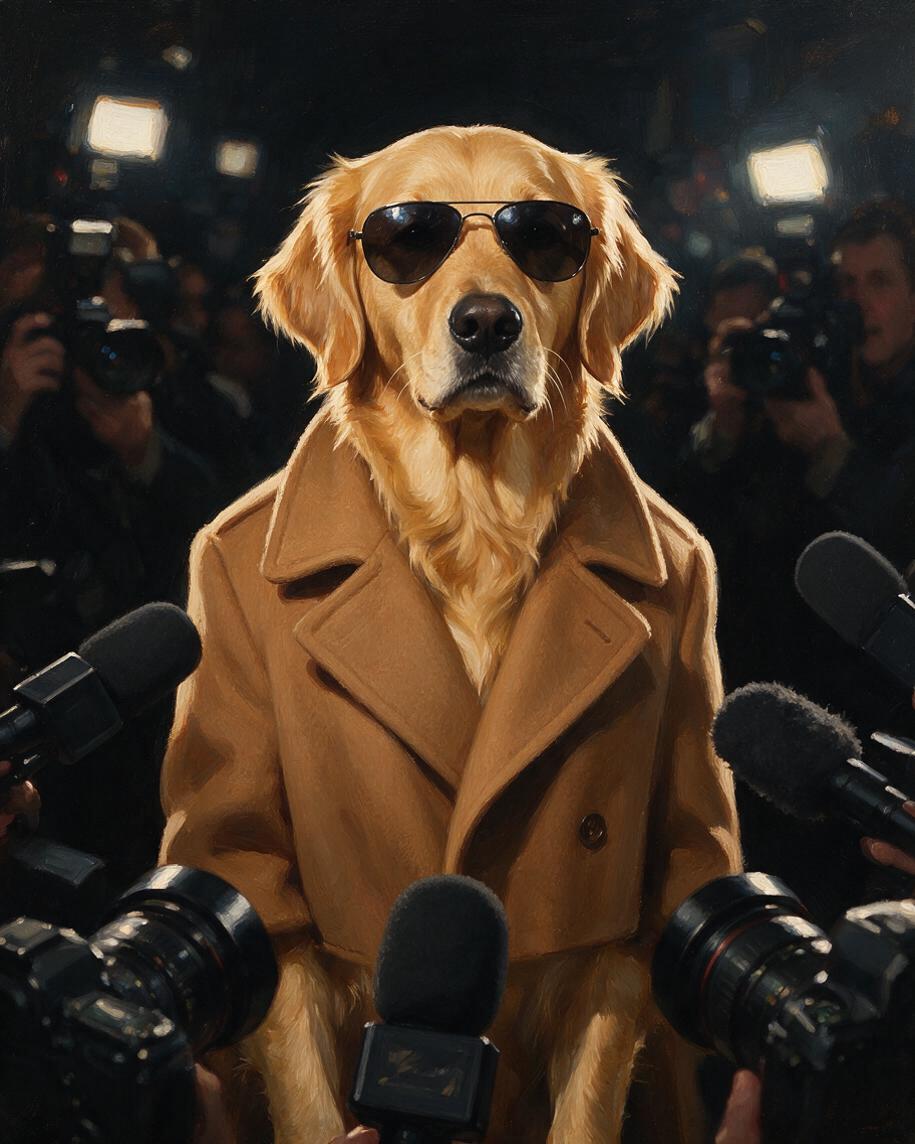 🎤 Celebrity Spotlight Pet Portrait
