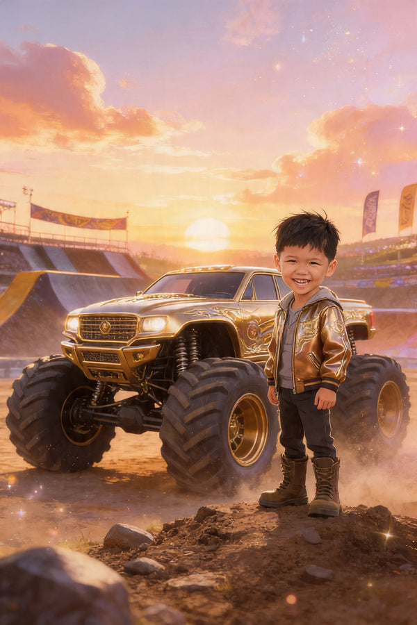 🌅 Sunset gold premium truck