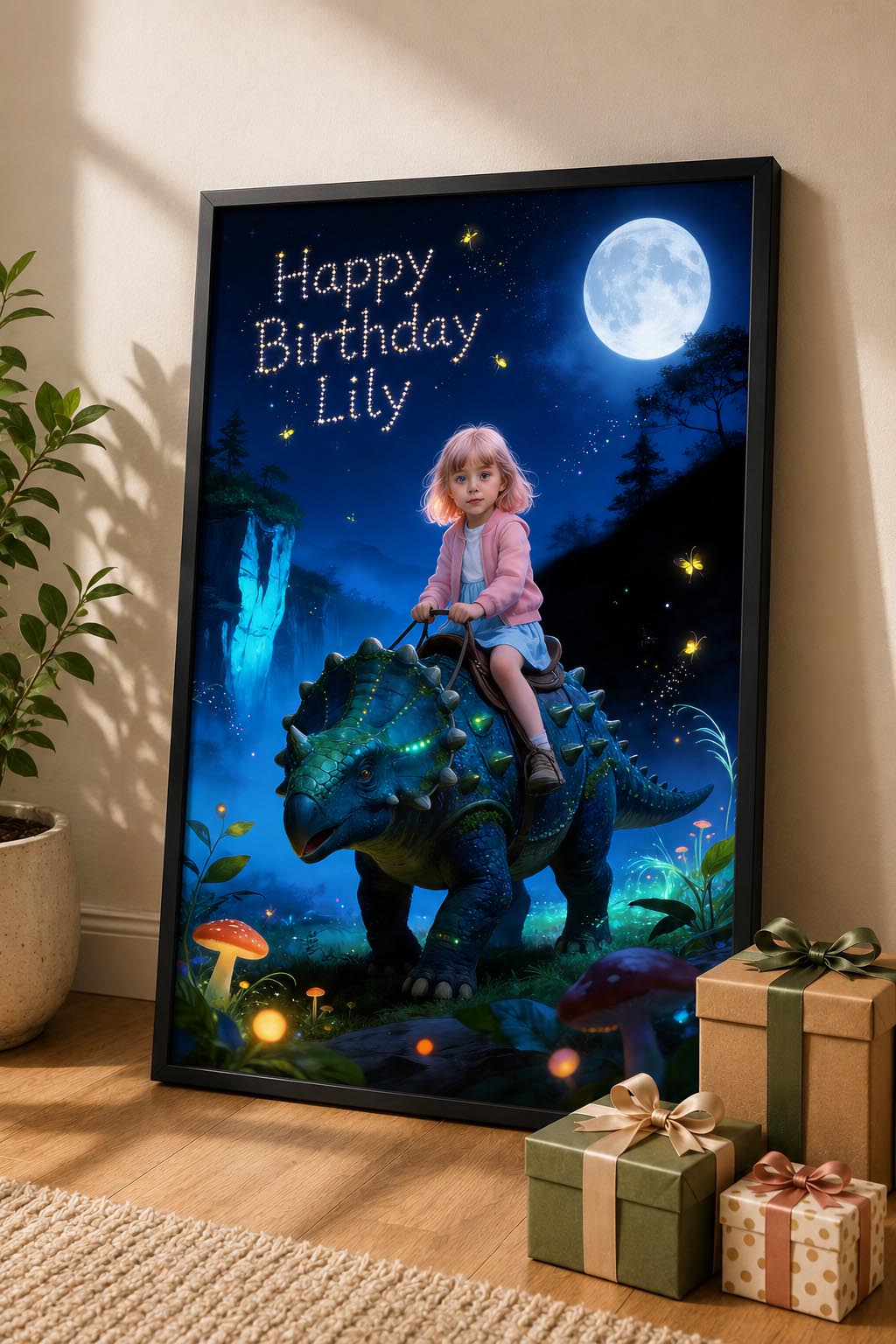 🌌 Magical Night Ankylosaurus Ride