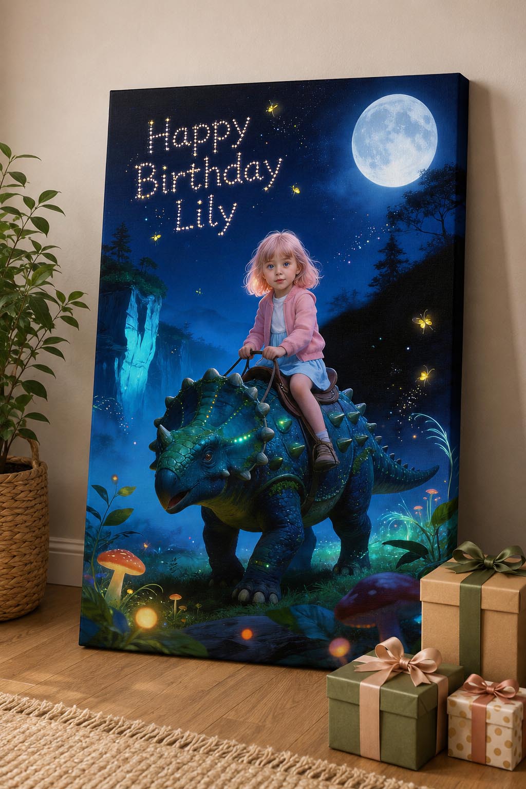 🌌 Magical Night Ankylosaurus Ride