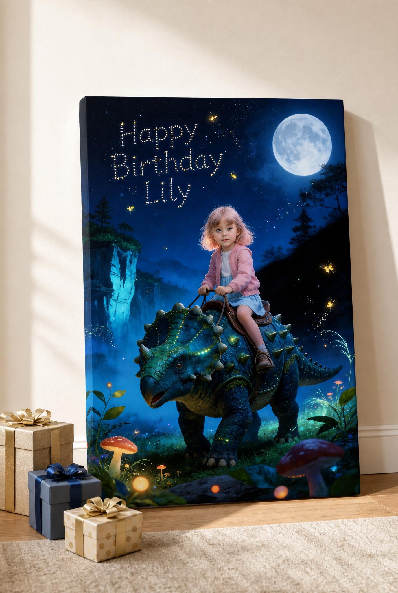 🌌 Magical Night Ankylosaurus Ride