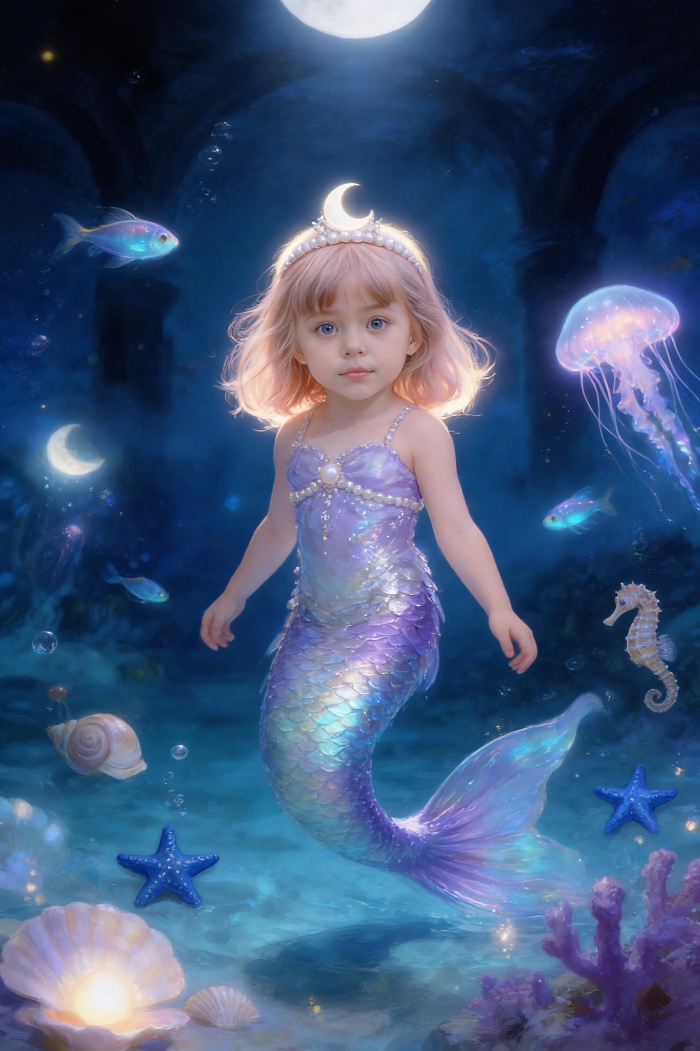 🌙 Moon Pearl Mermaid