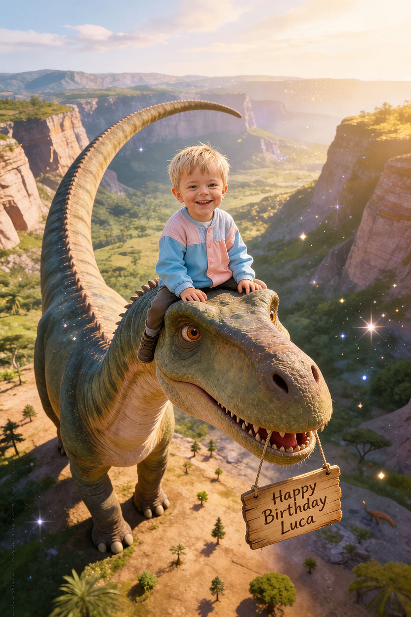 🦖 On a giant Brachiosaurus