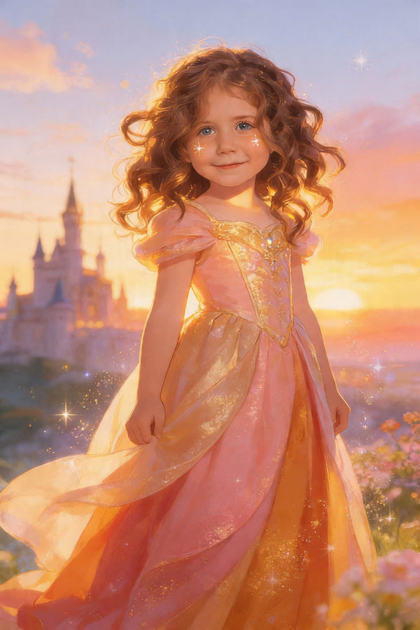 🌅 Sunset Princess Girl