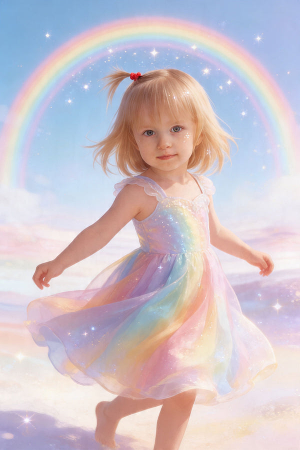 🌈 Rainbow Princess Girl