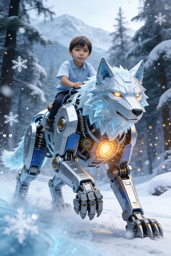 🐺 Snow Wolf Mech Guardian