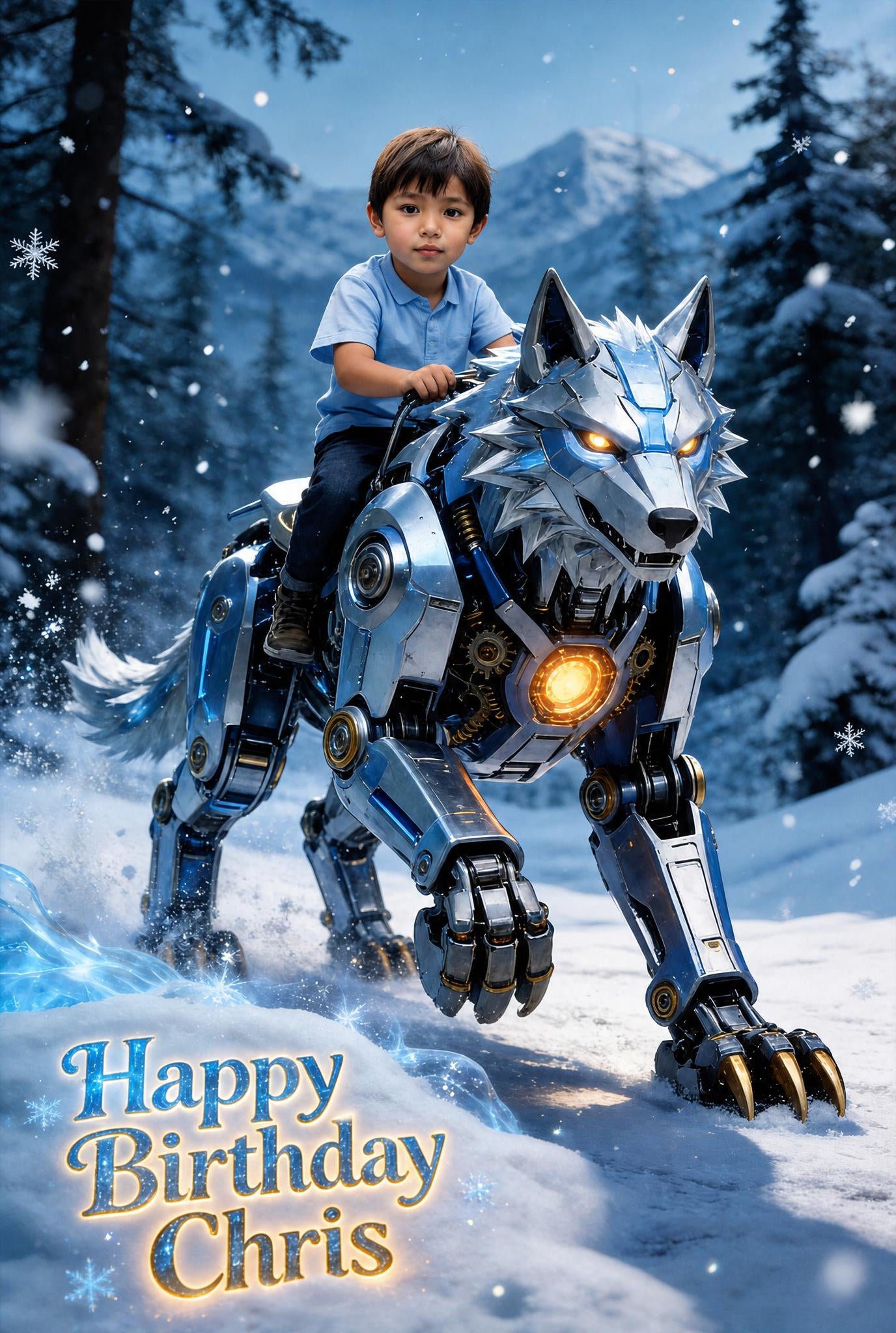 🐺 Snow Wolf Mech Guardian