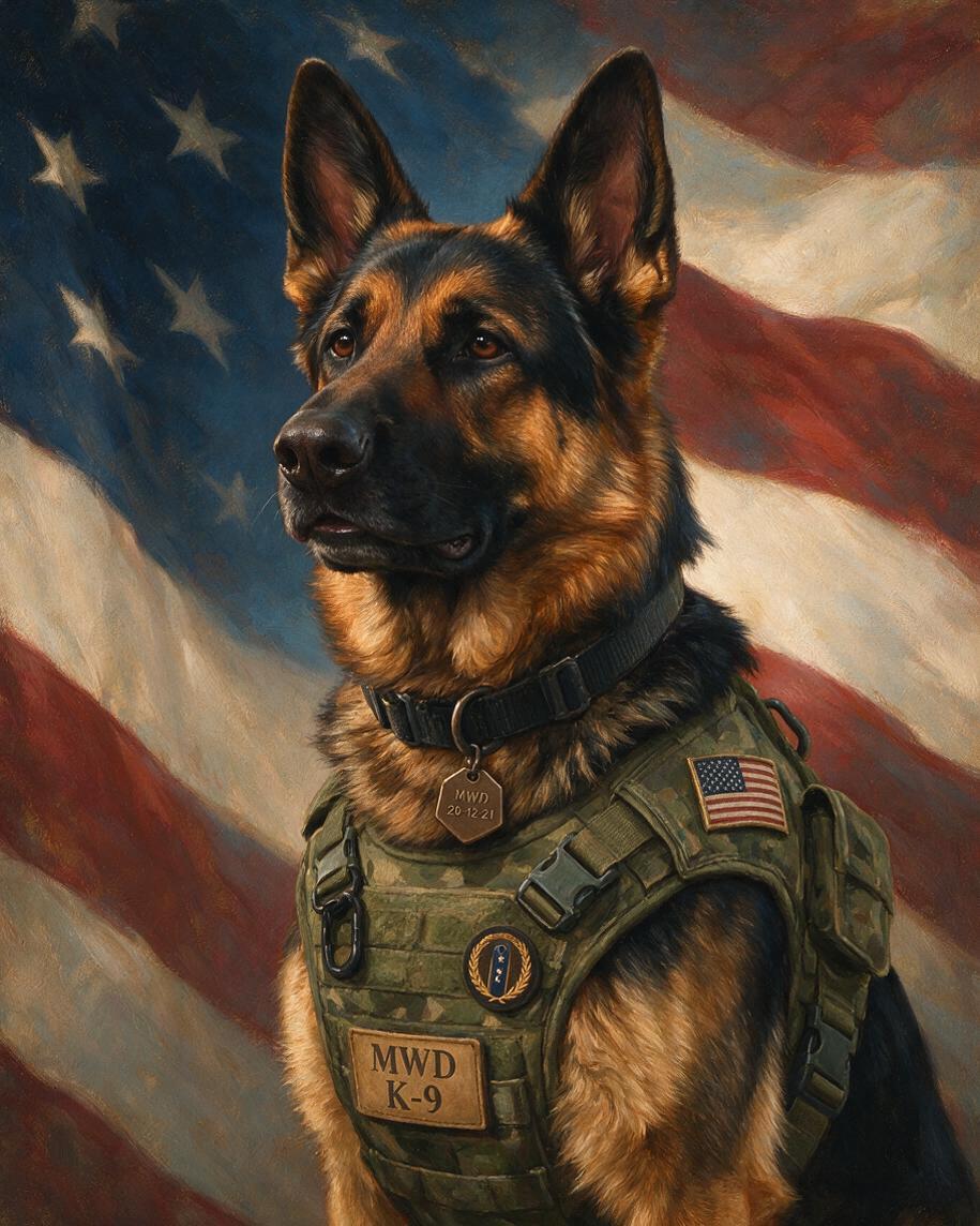 🇺🇸 Patriotic Service Portrait