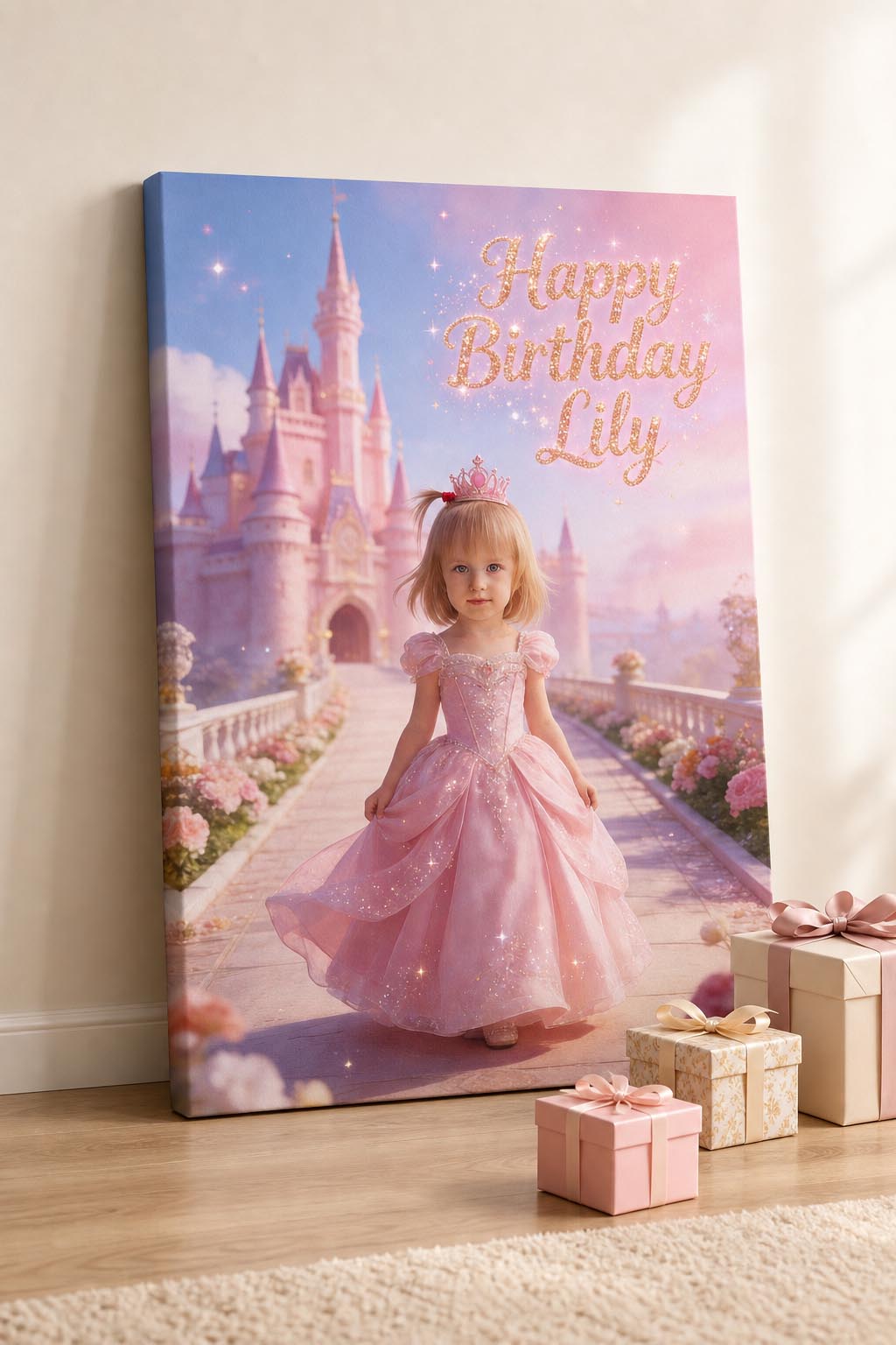 🏰 Pink Castle Princess Girl