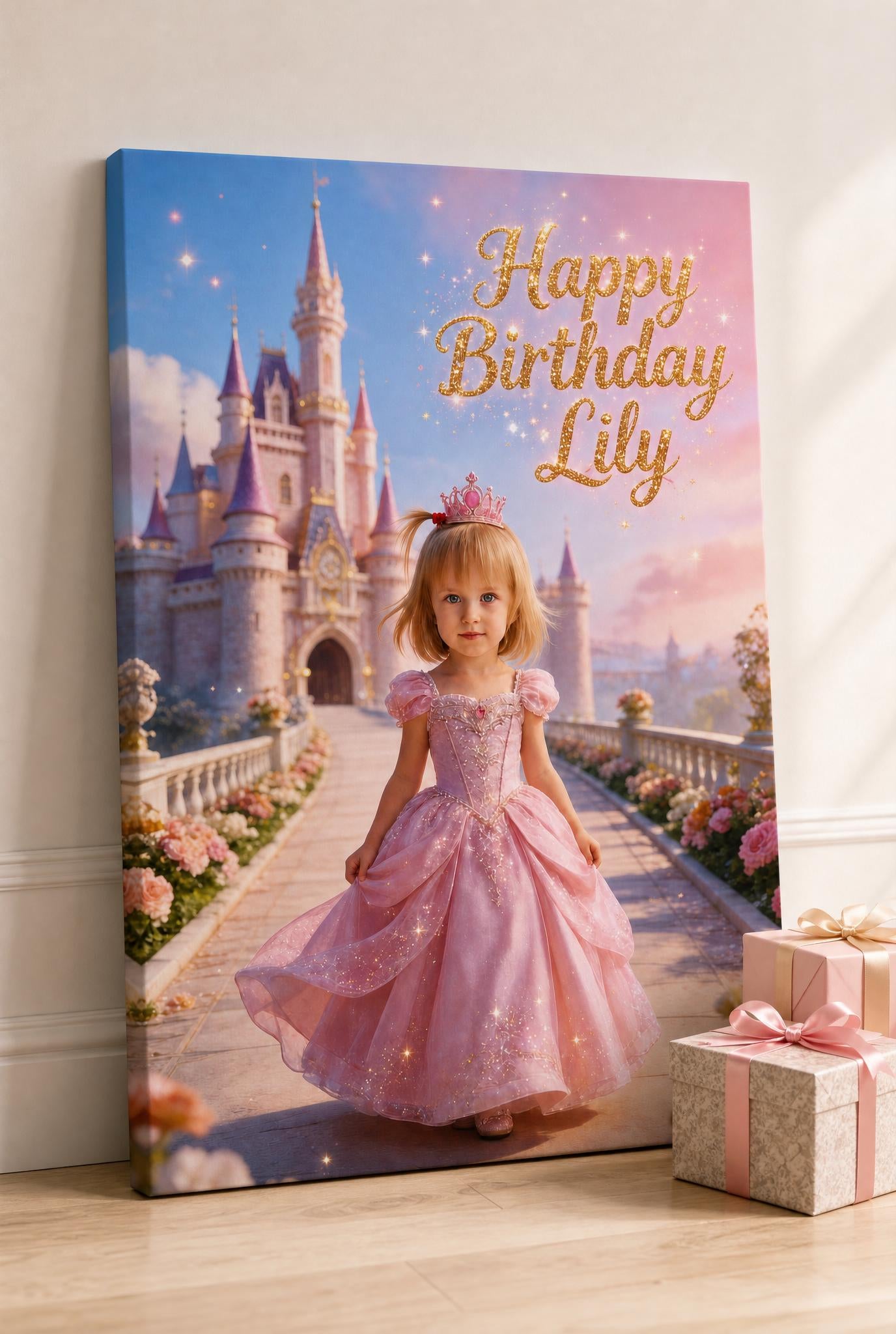🏰 Pink Castle Princess Girl
